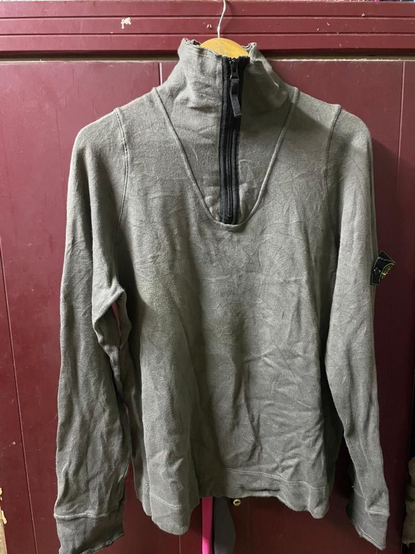 Stone Island × Vintage Vtg 90s Stones island Half Zipper | Grailed