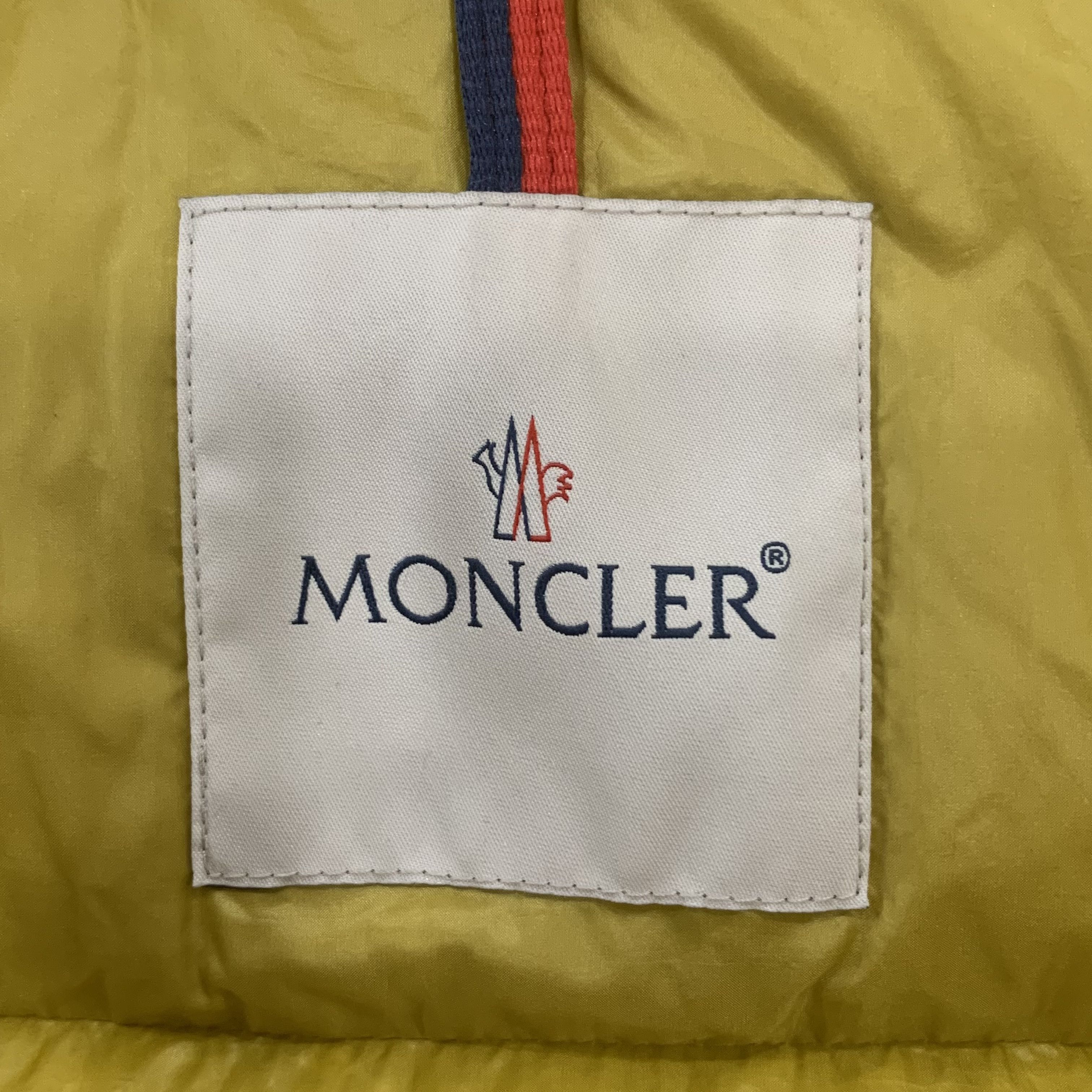 Moncler Moncler Serin Yellow Logo Jacket with Hood (Size M) Size M / US 6-8 / IT 42-44 - 2 Thumbnail