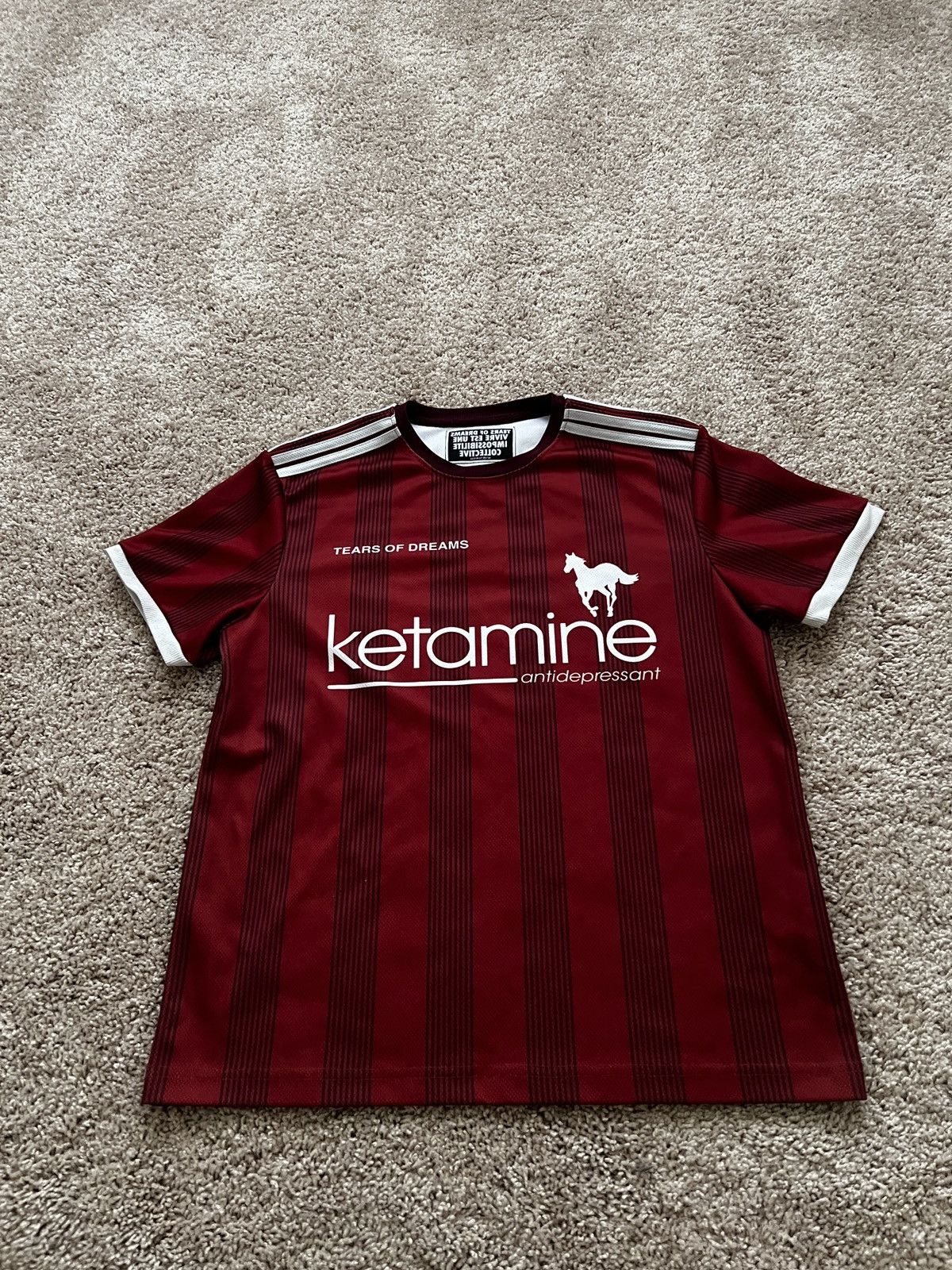 TEARS OF DREAMS Red ketamine jersey Size US S / EU 44-46 / 1 - 1 Thumbnail
