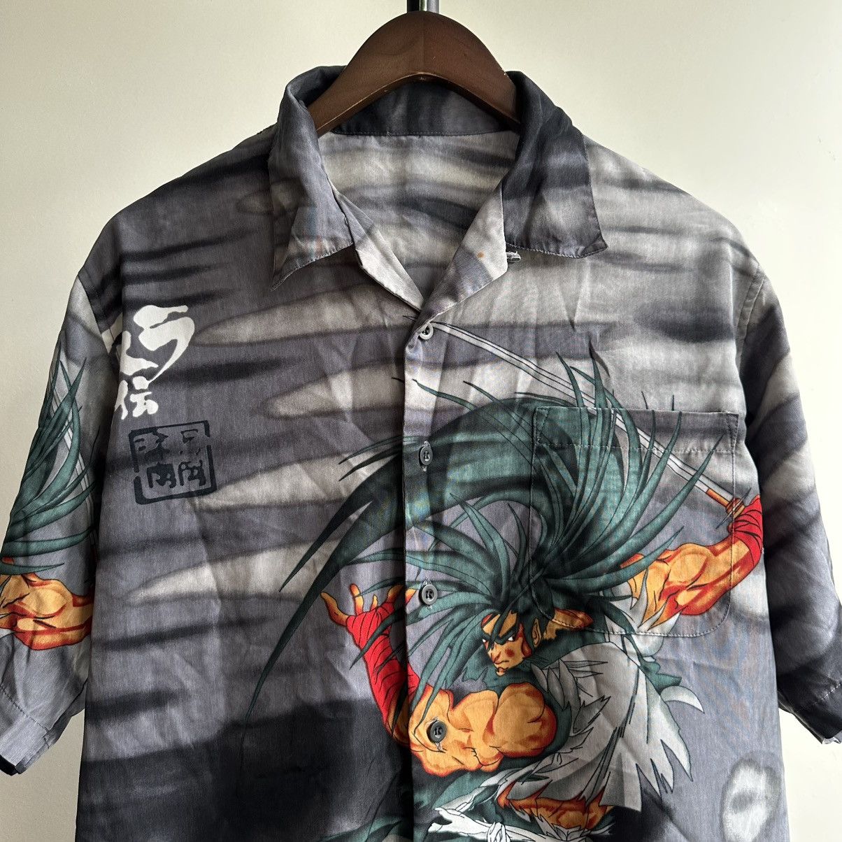Japanese Brand Vintage Hawaiian Crazy Japanese Anime All Over Print Shirt Size US L / EU 52-54 / 3 - 2 Thumbnail