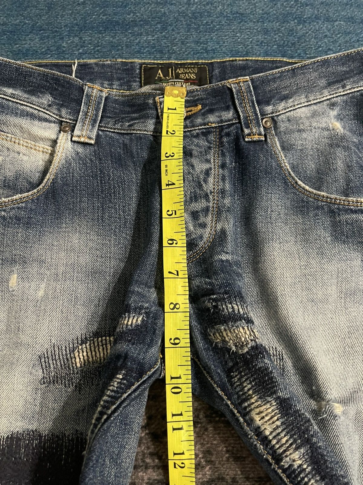 Armani Armani Jeans Distressed Denim Size US 29 - 14 Thumbnail
