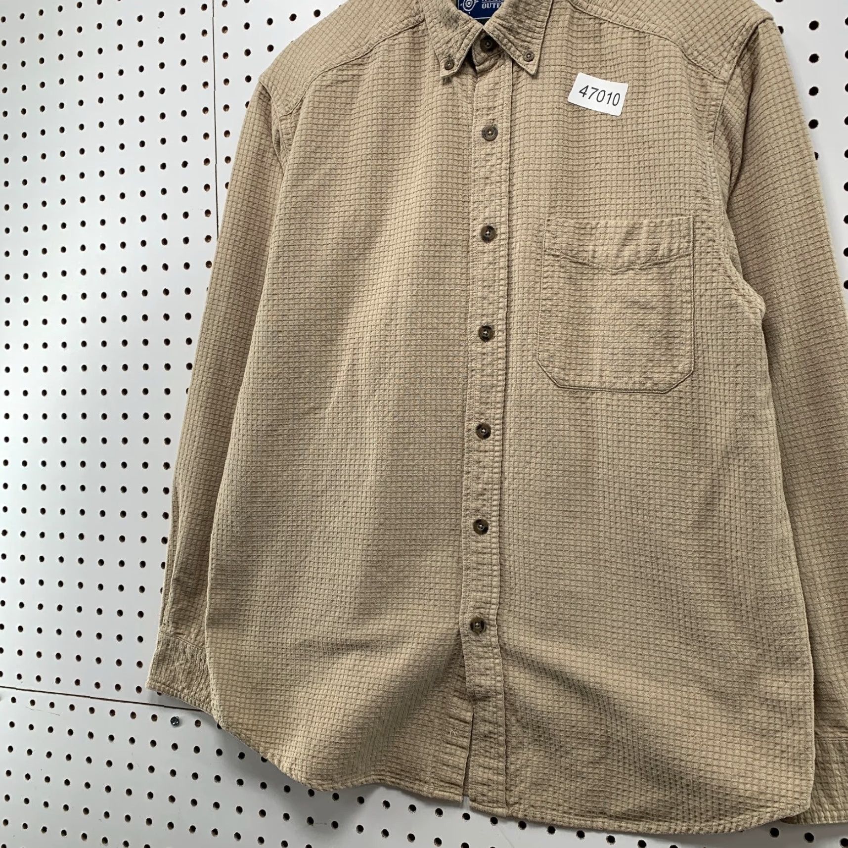 Vintage VINTAGE Northeast Outfitters Button Shirt Mens M Beige Waffle Knit Button-Up Casual Knit Size US M / EU 48-50 / 2 - 5 Thumbnail