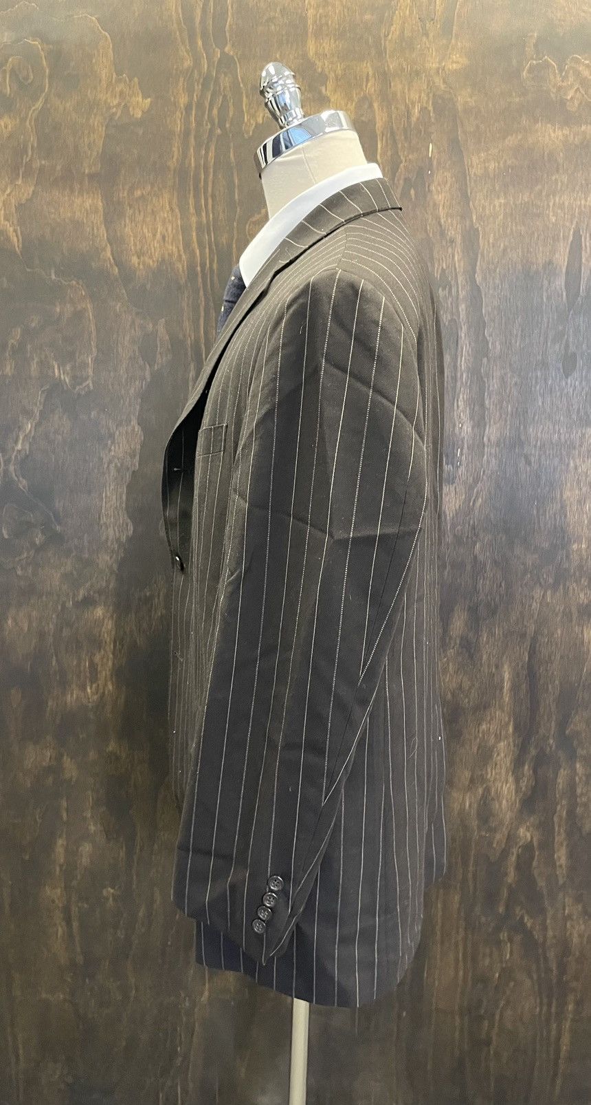 Polo Ralph Lauren × Vintage 3-button Striped Wool Twill Suit Size 46R - 4 Thumbnail