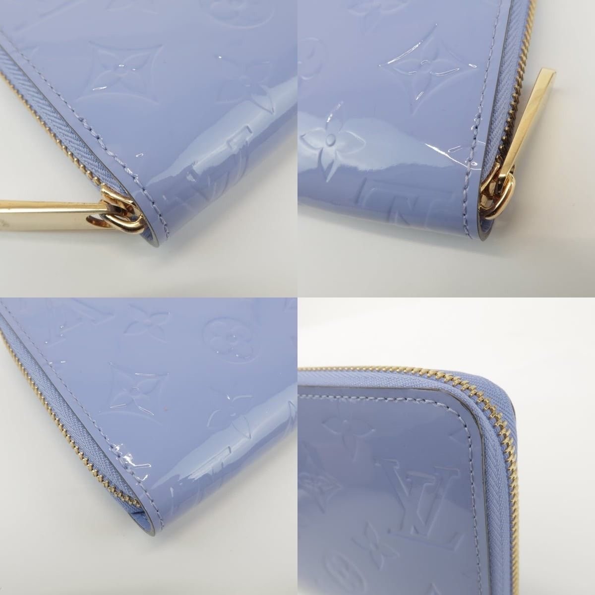Louis Vuitton Louis Vuitton Monogram Vernis Zippy Wallet Patent Purple Size ONE SIZE - 4 Thumbnail