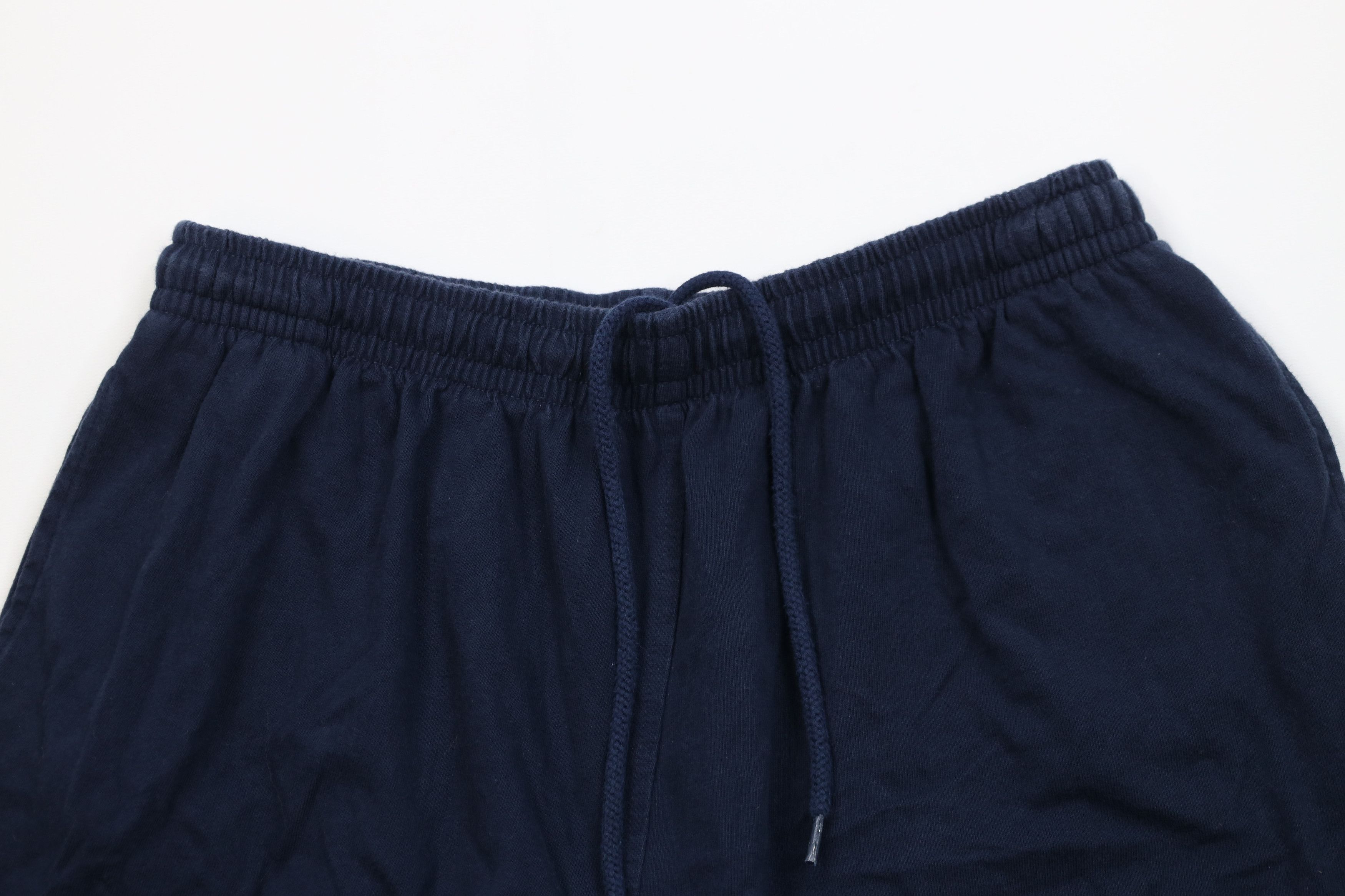 Vintage Vintage 90s Streetwear Heavy Cotton Above Knee Shorts Blue Size US 36 / EU 52 - 2 Thumbnail