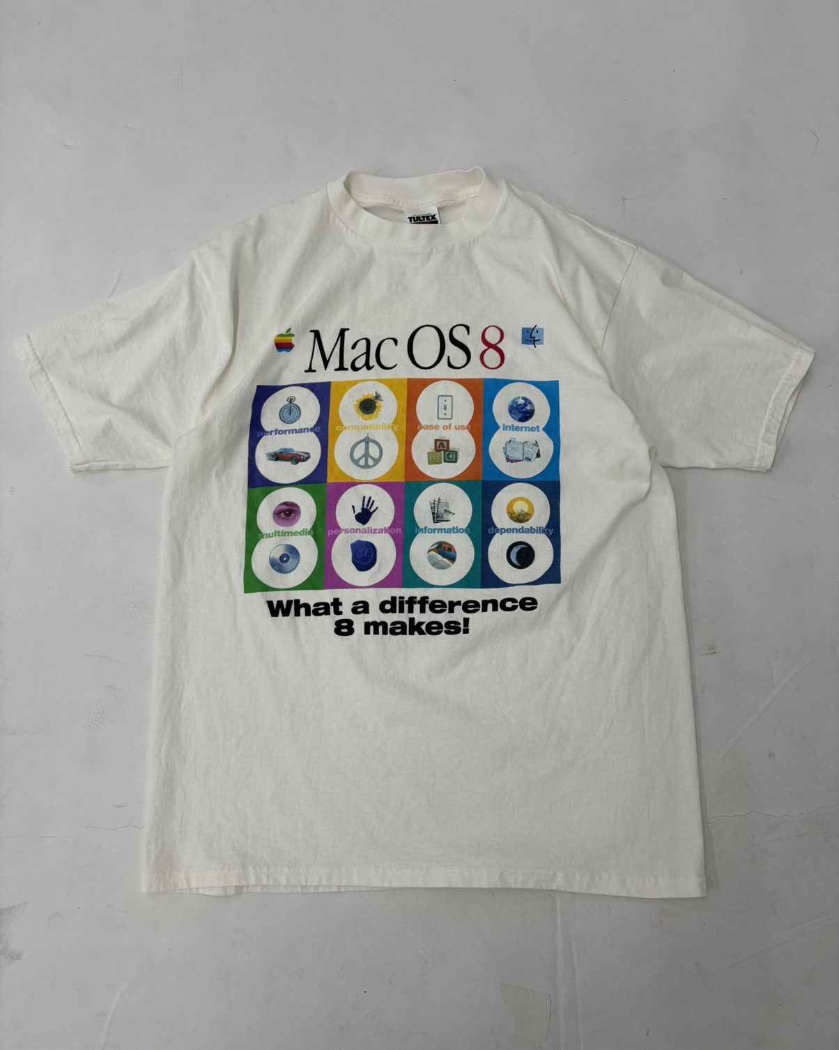 Vintage 90s Apple Mac OS 8 Tee Size US XL / EU 56 / 4 - 1 Thumbnail