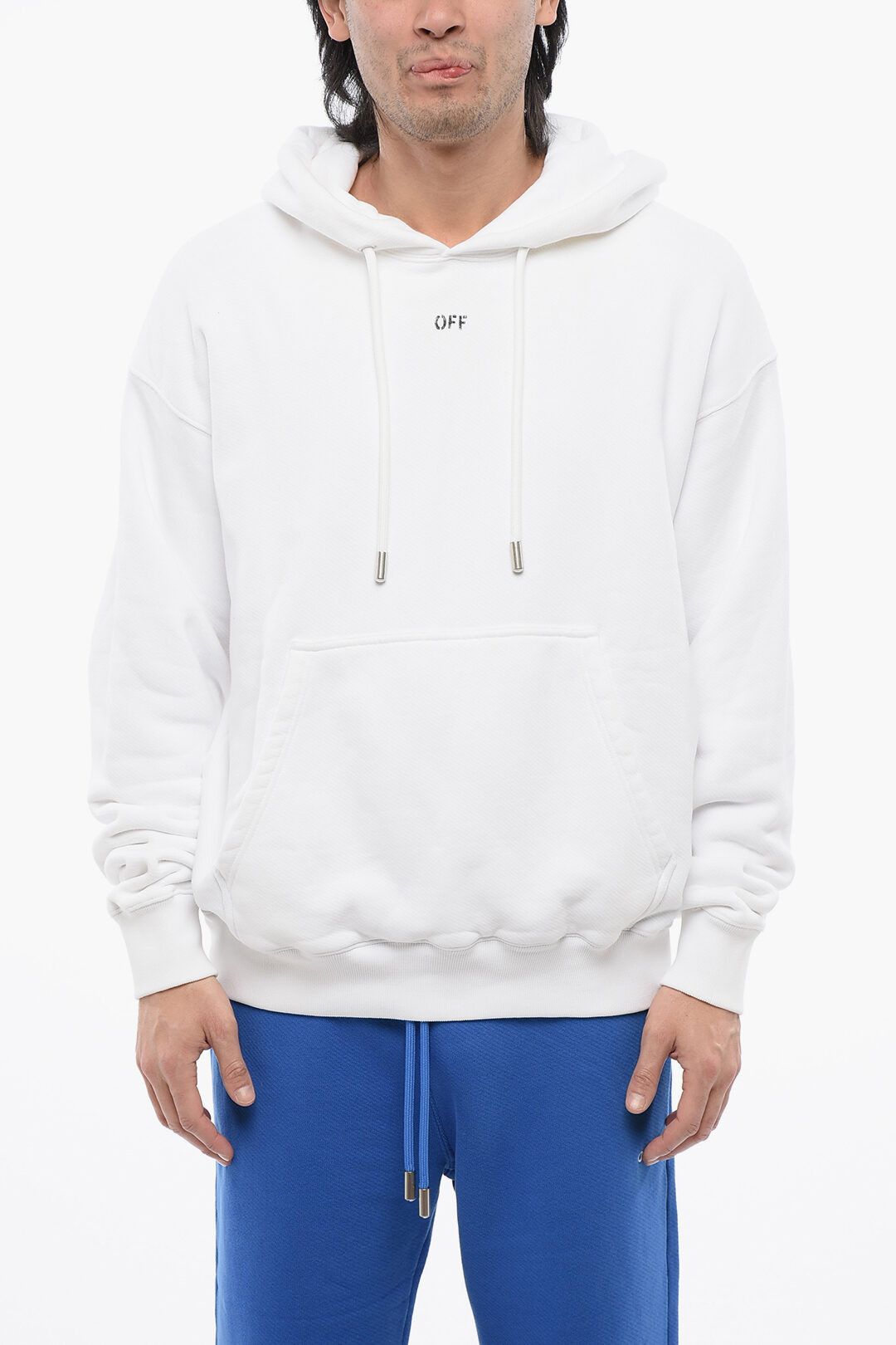 Off-White og1mm1025 Brushed Cotton Off Hoodie in White Size US S / EU 44-46 / 1 - 1 Thumbnail