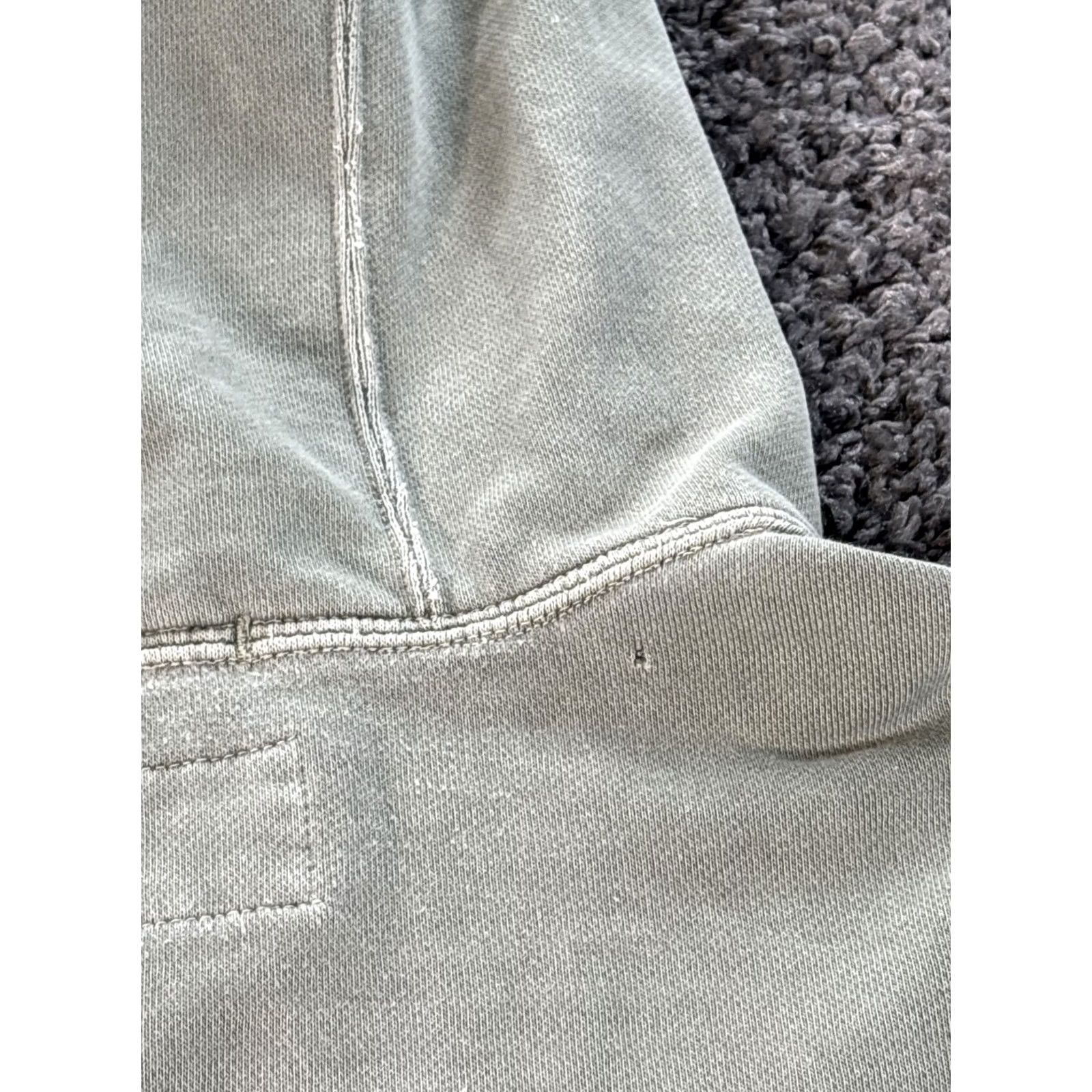 Abercrombie & Fitch Abercrombie & Fitch Hoodie Mens XL Green Garment Dyed Cotton Fleece Pullover Long Sleeve Size US XL / EU 56 / 4 - 6 Thumbnail