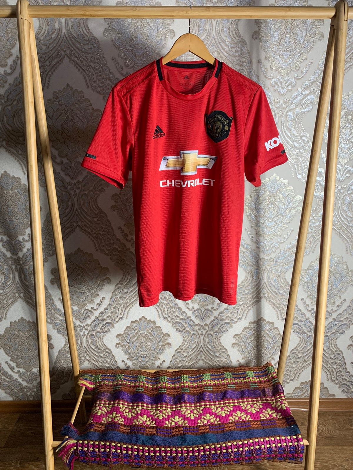 Pre-owned Adidas X Manchester United Adidas Manchester United Soccer Jersey 2019 Y2k Drill In Red