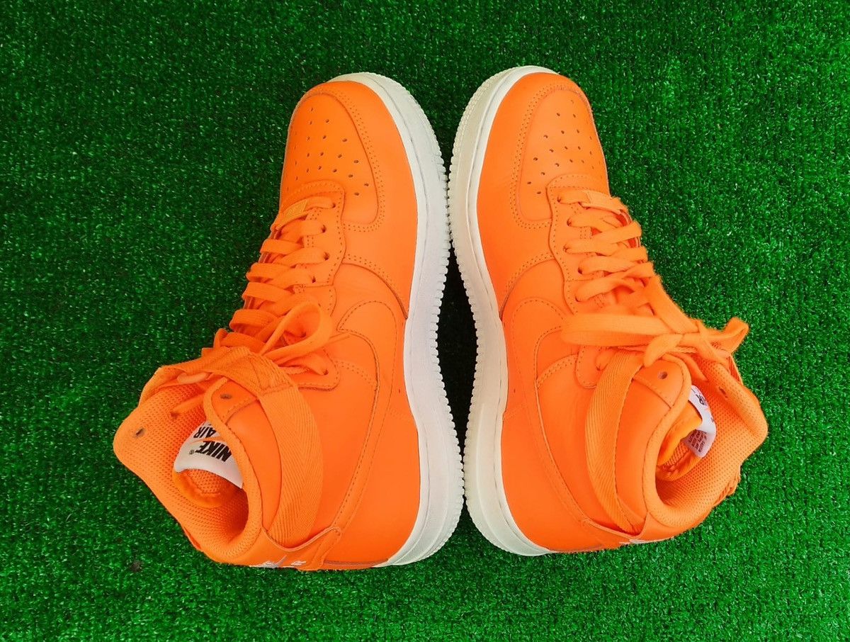Nike Nike Air Force 1 High Just Do It Pack Orange Unisex #7us Size US 7 / IT 37 - 4 Thumbnail