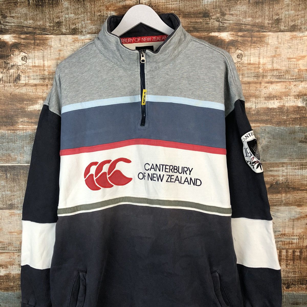 Canterbury of New Zealand × Vintage Canterbury Of New Zealand Dark Blue Polo Rugby #A1615 Size US XL / EU 56 / 4 - 5 Thumbnail