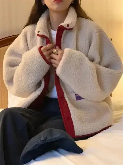 Japanese Brand Winter Teddy Patchwork Reversible Jackets Coats Size ONE SIZE - 1 Thumbnail