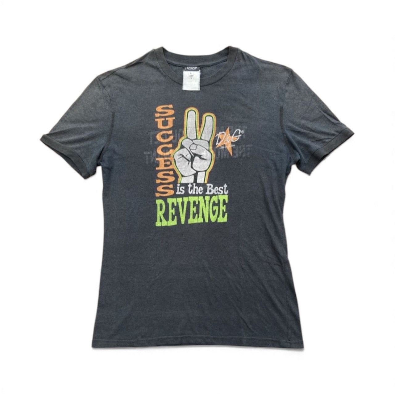 Dolce & Gabbana Archive Dolce & Gabbana Motivational Quote Black T shirt Size US L / EU 52-54 / 3 - 1 Thumbnail