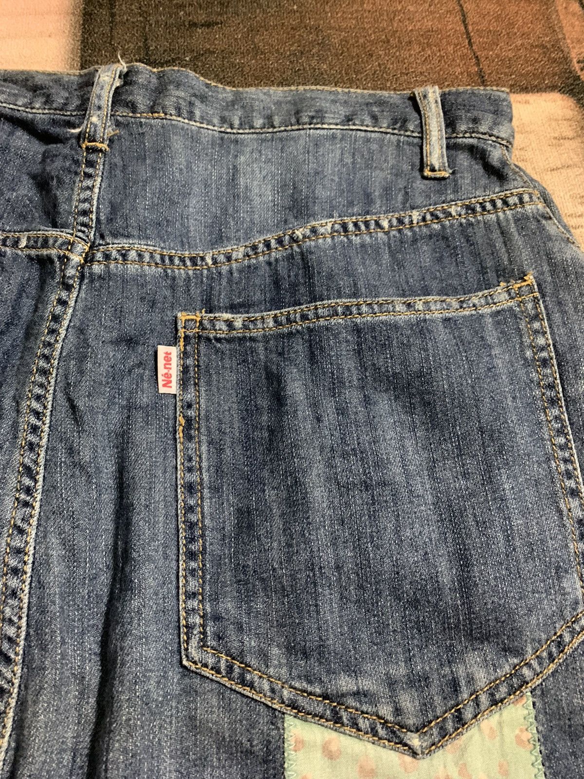 Issey Miyake × Le Grande Bleu (L.G.B.) × Ne-Net rare design ne-Net patchwork double sided Size 30" / US 8 / IT 44 - 10 Thumbnail