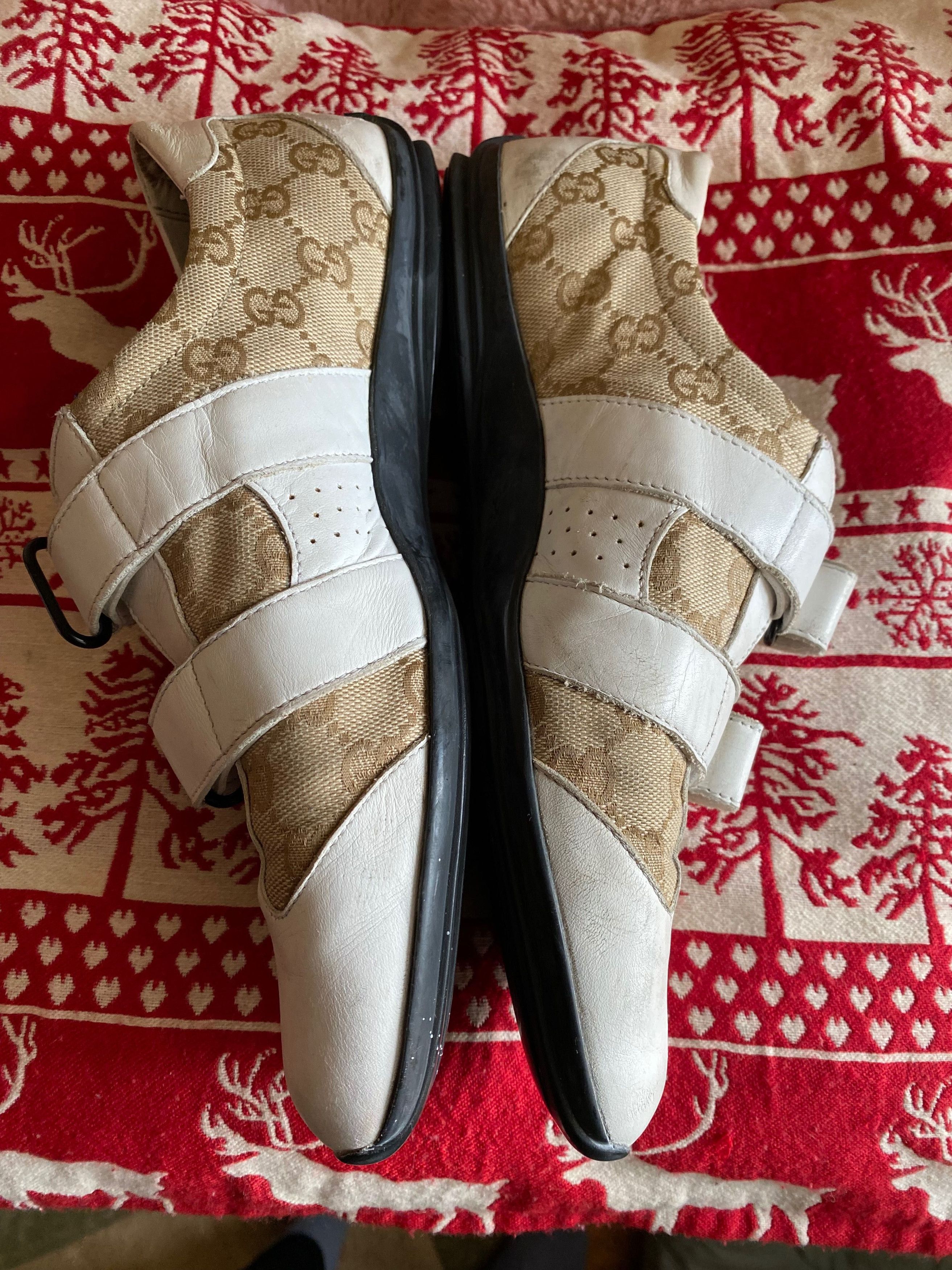 Gucci Gucci Vintage Canvas Leather Casual Shoes Size US 6 / EU 39 - 5 Thumbnail