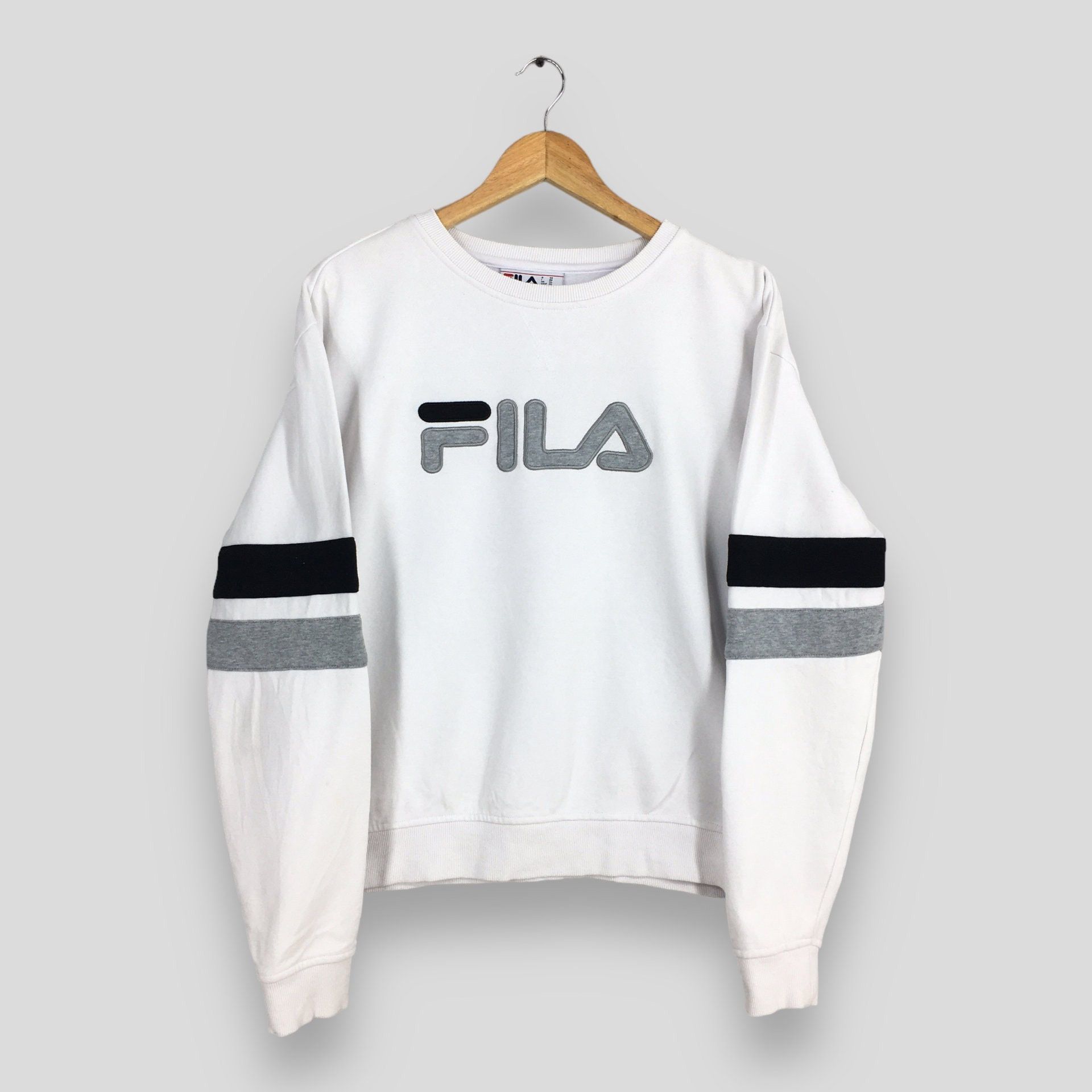 Fila × Vintage Vintage Fila Italia White Sweatshirt Medium Size US M / EU 48-50 / 2 - 1 Thumbnail