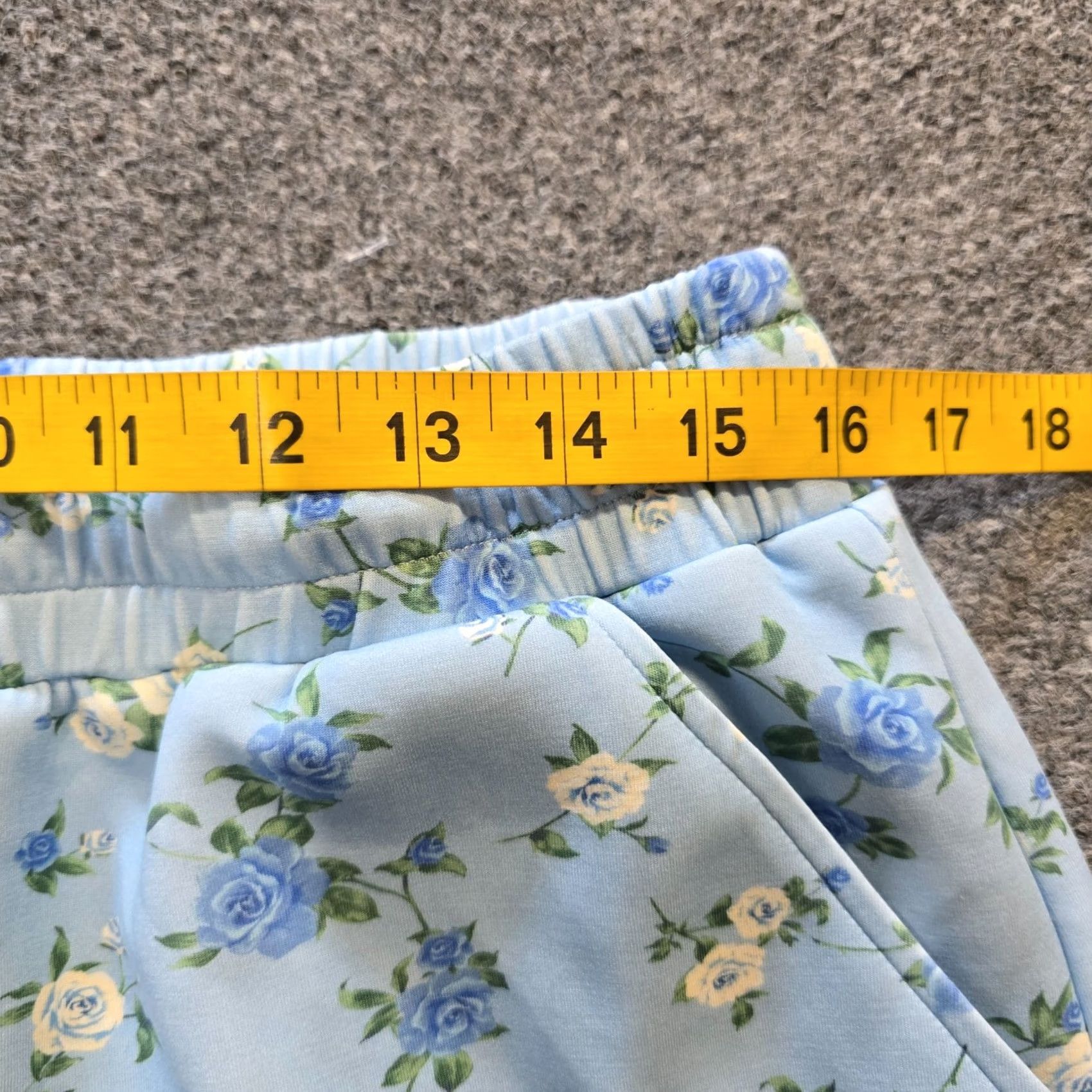 Vintage Arula Skirt Womens 0X Blue Floral Skort Shorts Pull On Stretch Pockets Casual Size 40" / US 18 - 5 Thumbnail