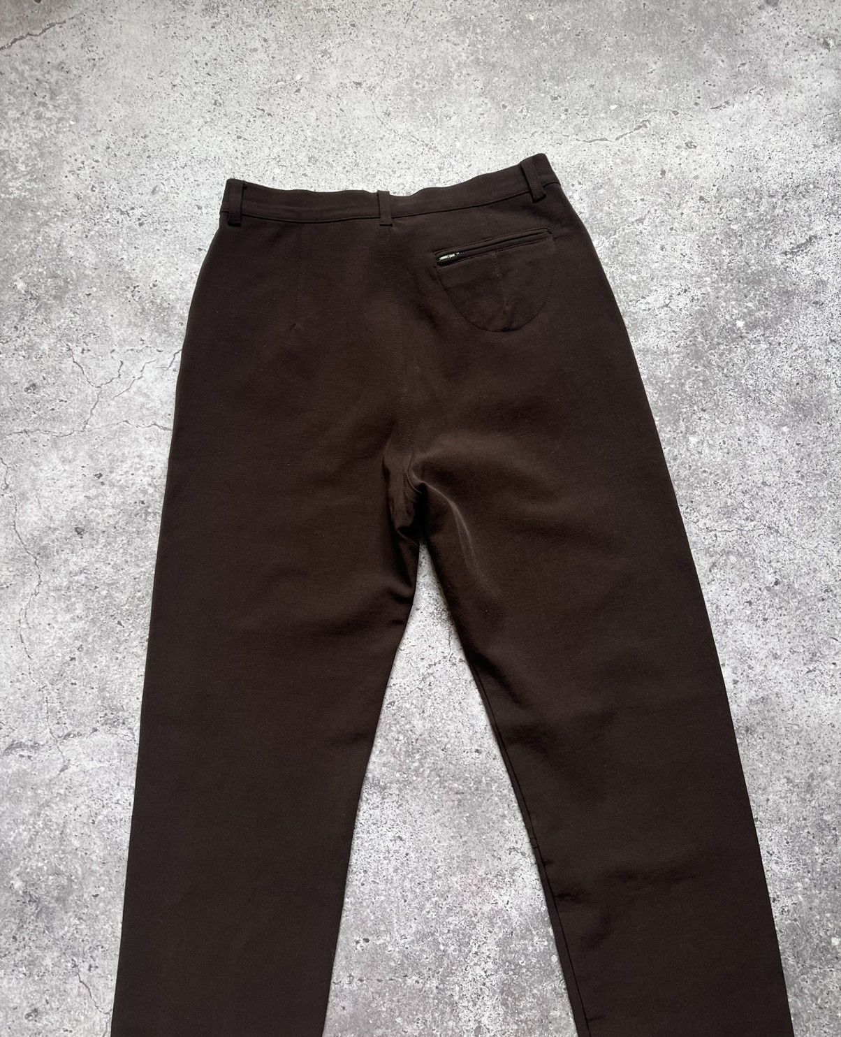 Transit × Transit Uomo Transit Par Such Wool Trousers Pants Brown Size 27" / US 4 / IT 40 - 9 Thumbnail