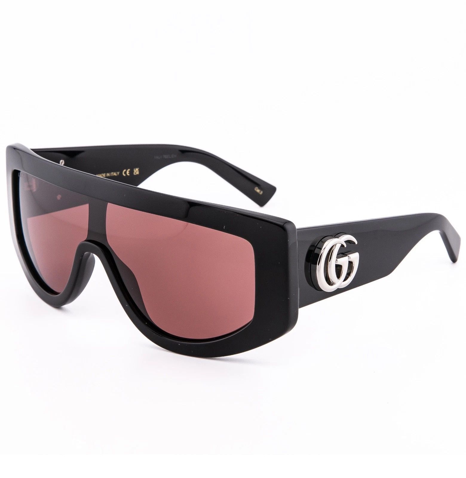 Gucci GUCCI GG1950S Black Red 1950 GG Logo Oversized Geometric 002 Size ONE SIZE - 4 Thumbnail