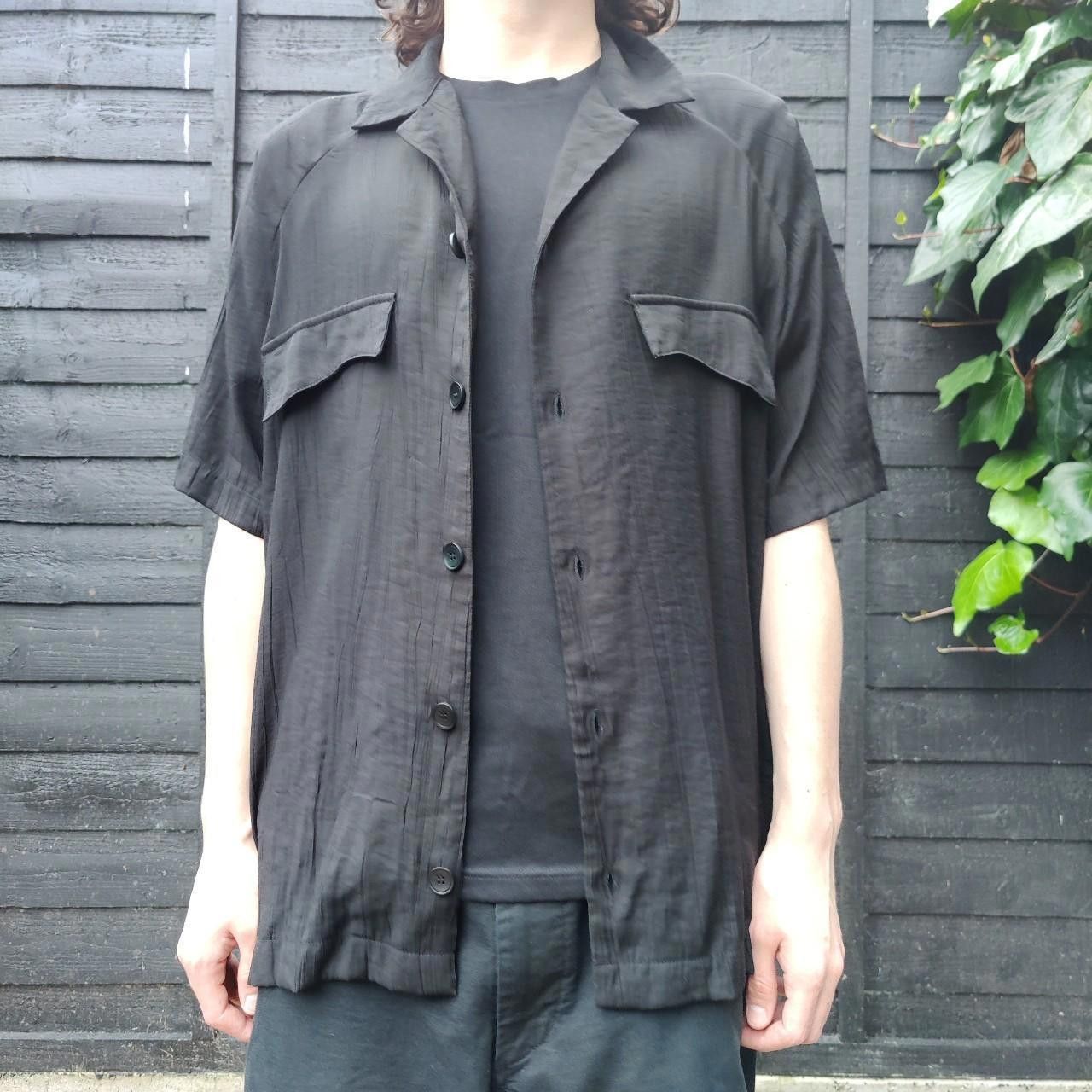 Other 49Percent Rayon Textured Camp Collar Shirt Size US M / EU 48-50 / 2 - 2 Thumbnail
