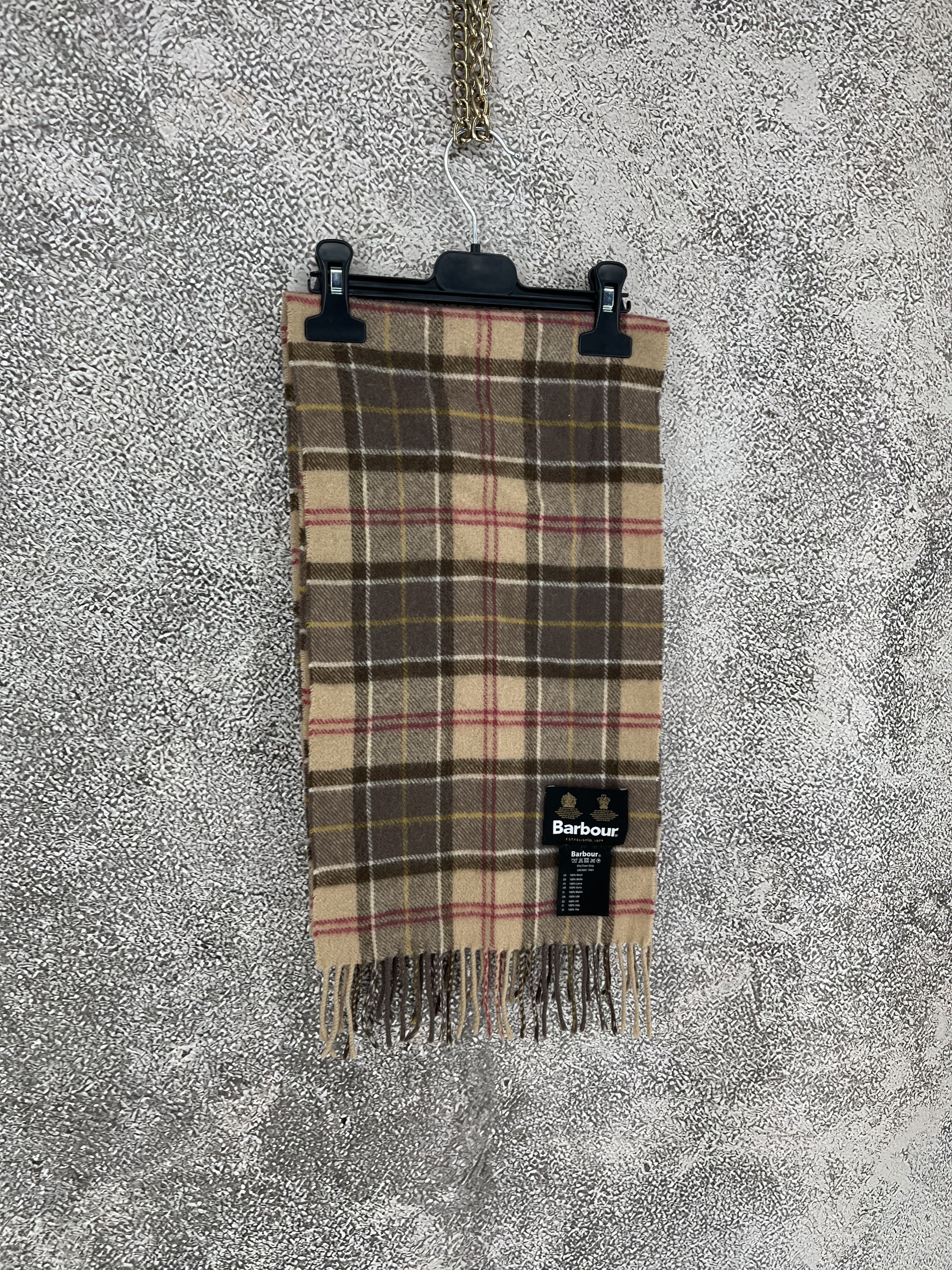Barbour Barbour Classic Tartan Wool Cashmere Scarf Size ONE SIZE - 1 Thumbnail