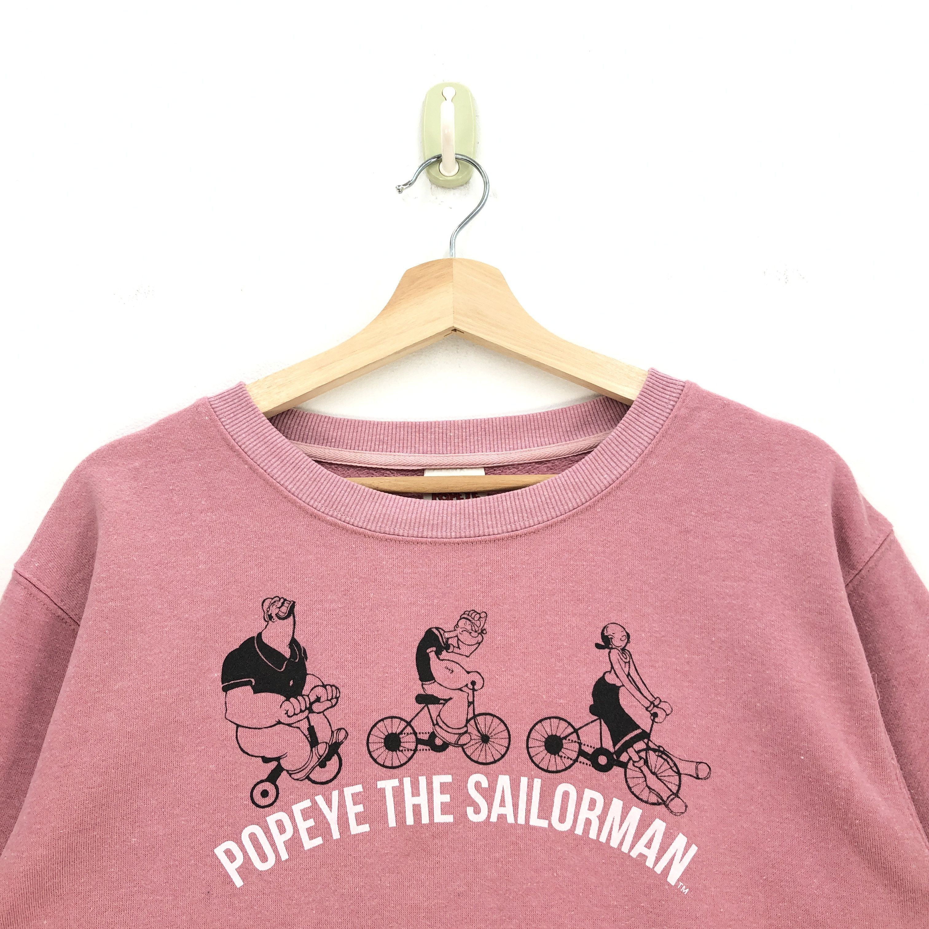 Cartoon Network × Vintage Vintage Popeye Sweatshirt Popeye Anime Sweater Jumper Size L / US 10 / IT 46 - 3 Thumbnail
