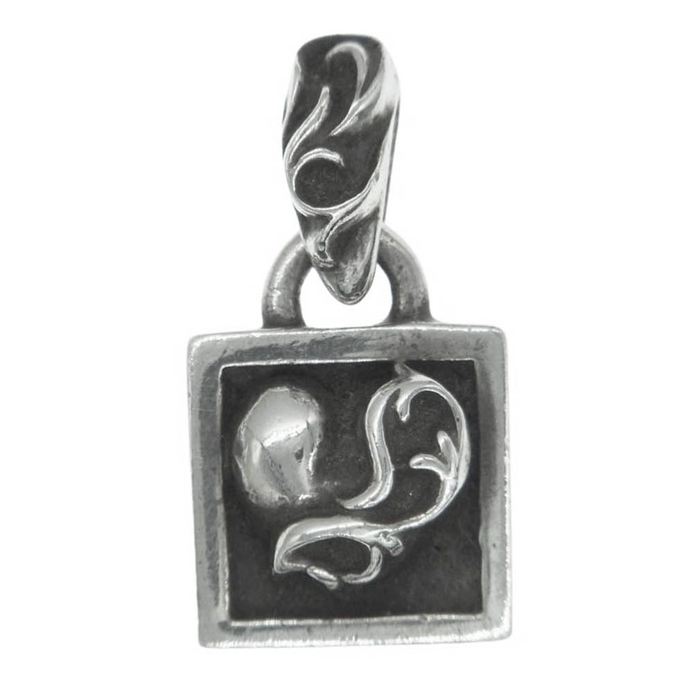 CHROME HEARTS 1998 Framed Heart Silver Pendant Charm