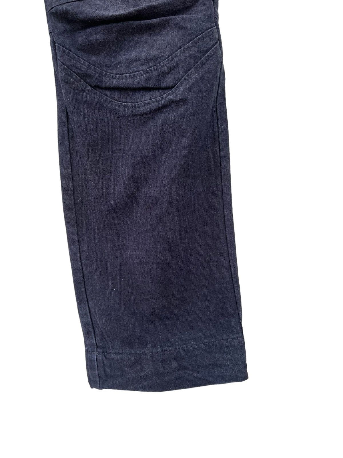 Designer Vintage MANIAC WORKS Japan Knee Patch Fade Black Pant Size US 34 / EU 50 - 13 Thumbnail