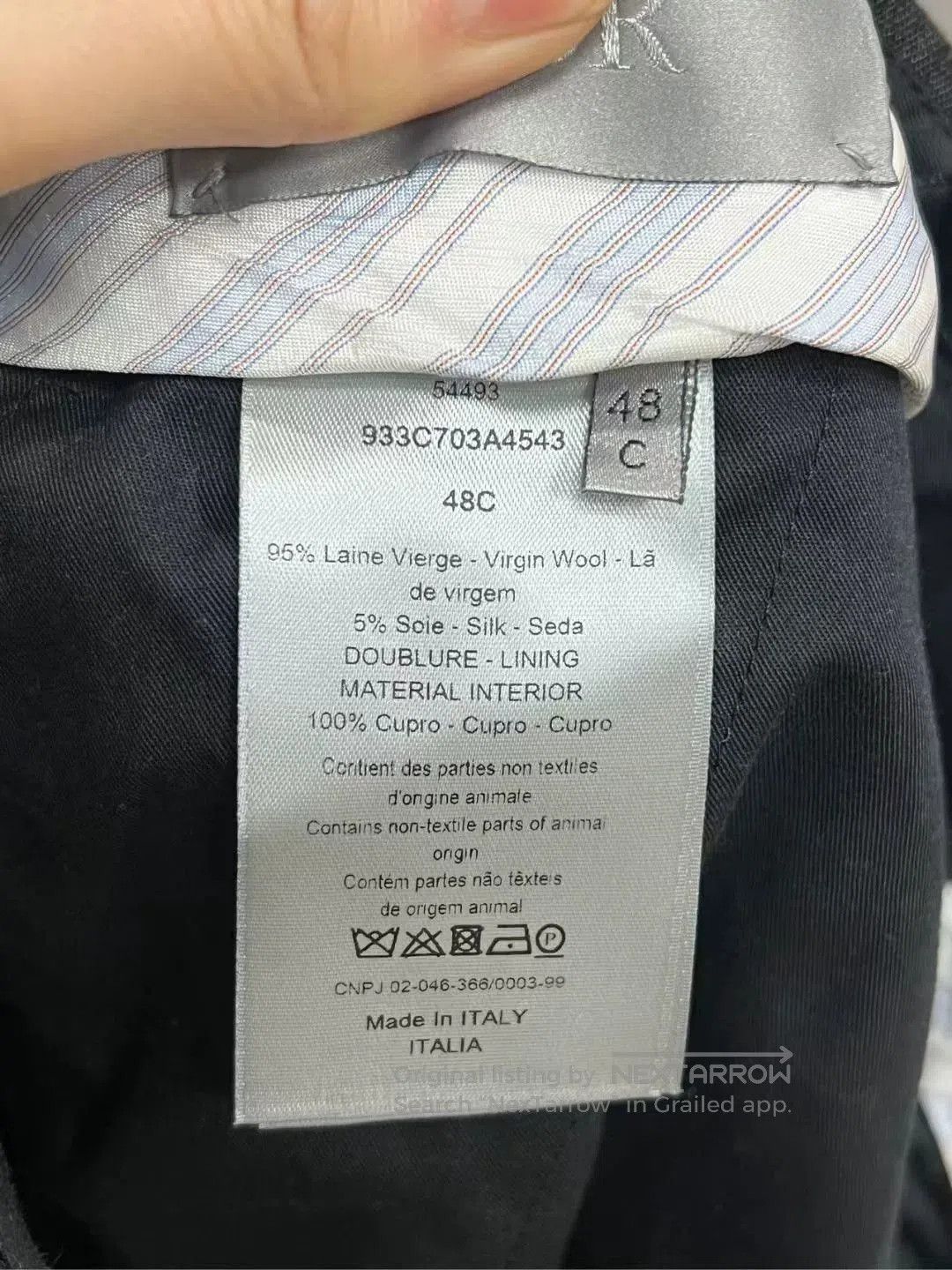 Dior Dior Straight-Leg Trousers in Black. Size US 40 / EU 56 - 3 Thumbnail