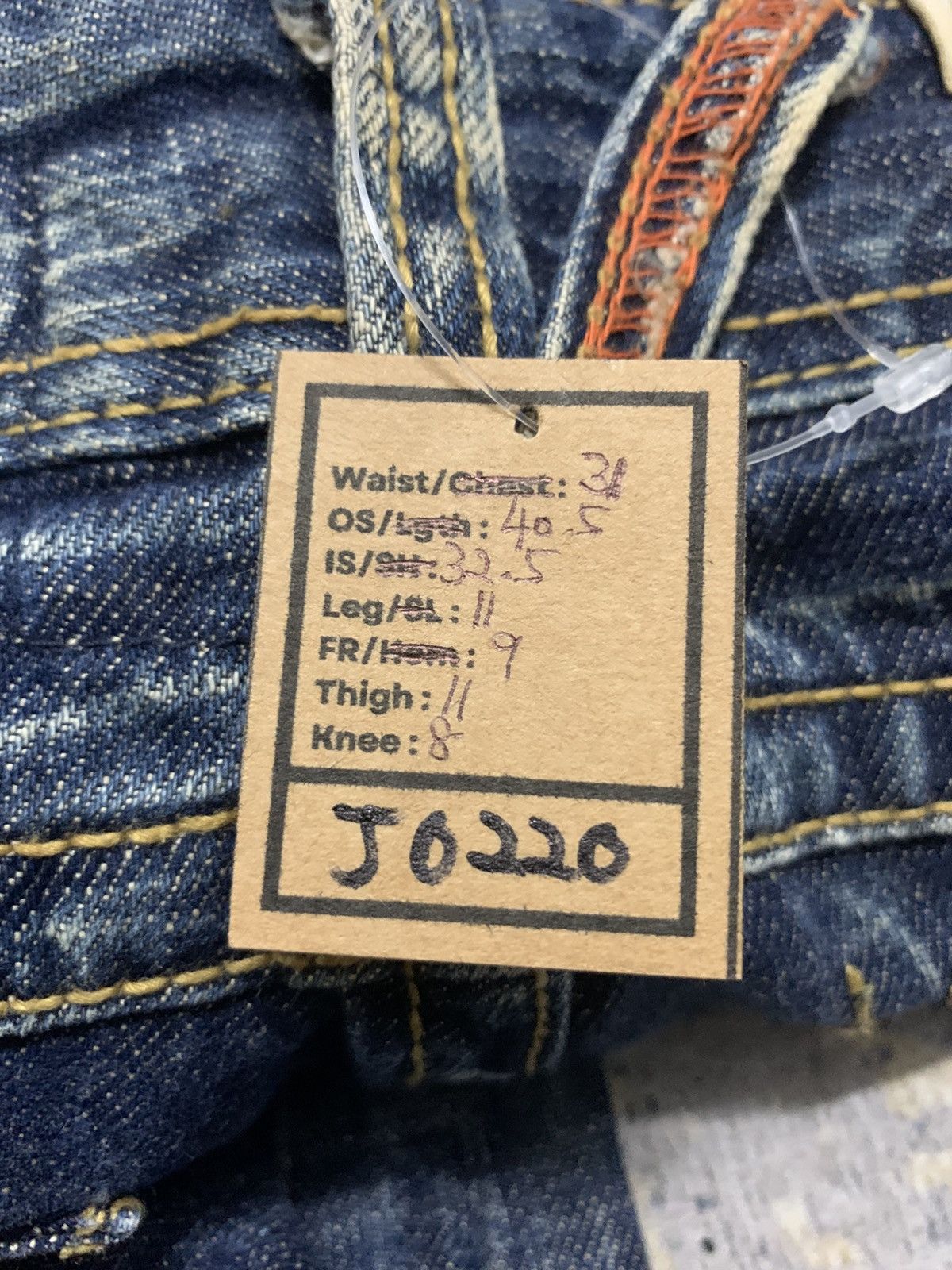 If Six Was Nine Vintage Flare Lolita Bell Bottom Jeans Size 31" - 14 Thumbnail
