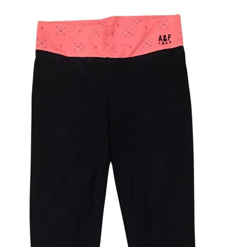 Abercrombie & Fitch VTG Y2K Abercrombie & Fitch Fold-Over Yoga Pant Legging Crop Size 24" / US 00 / IT 34 - 4 Thumbnail