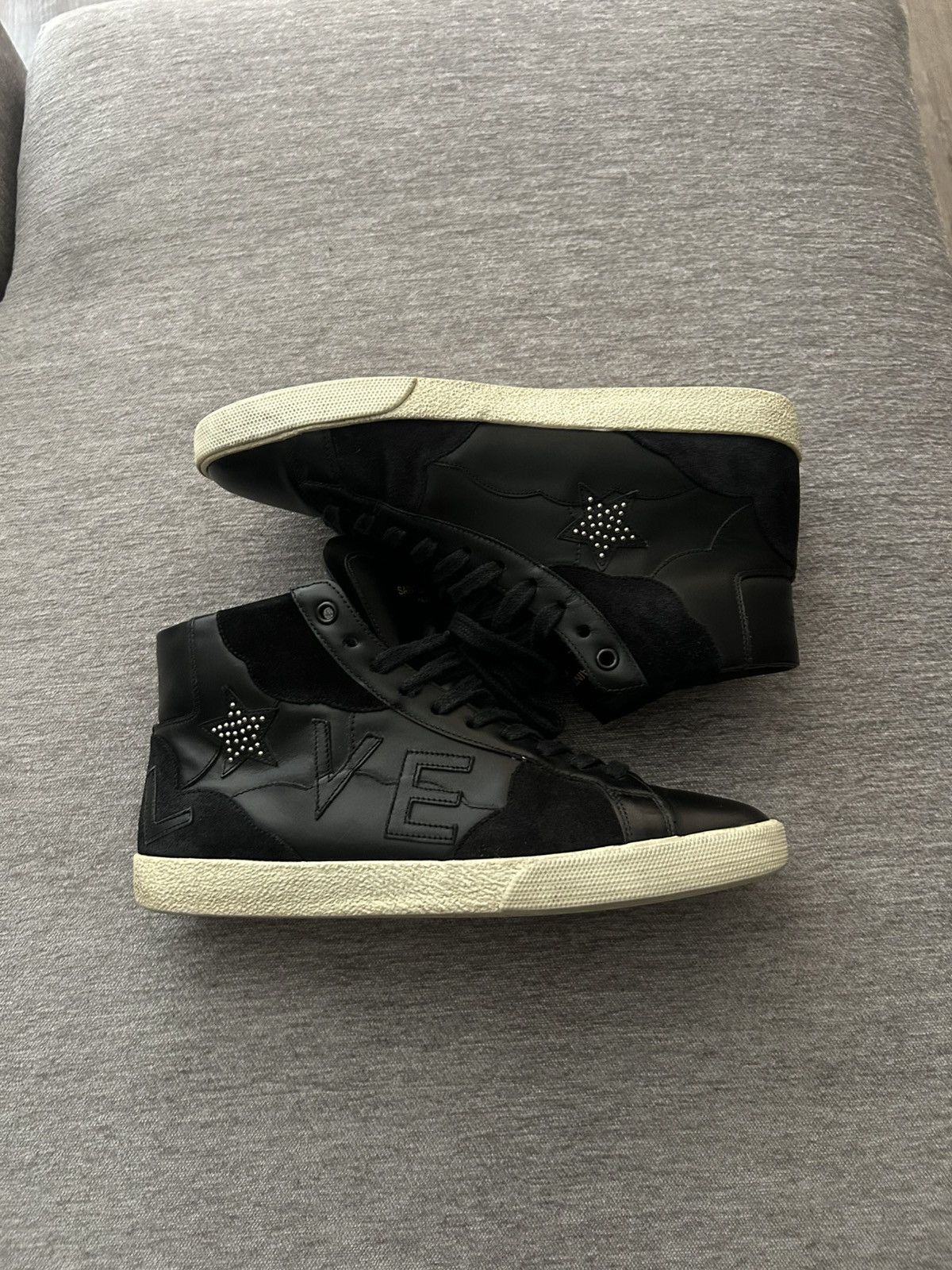 Hedi Slimane saint laurent studded sneakers Size US 8.5 / EU 41-42 - 1 Thumbnail