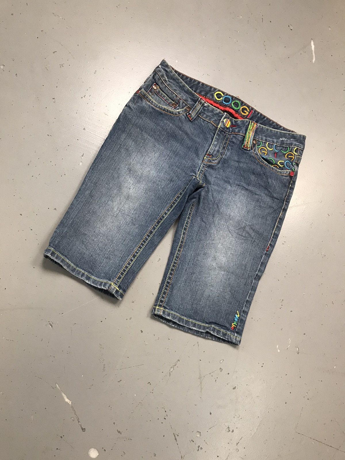 Coogi Vintage Coogi SpellOut embroidered denim jort Size 32" / US 10 / IT 46 - 3 Thumbnail