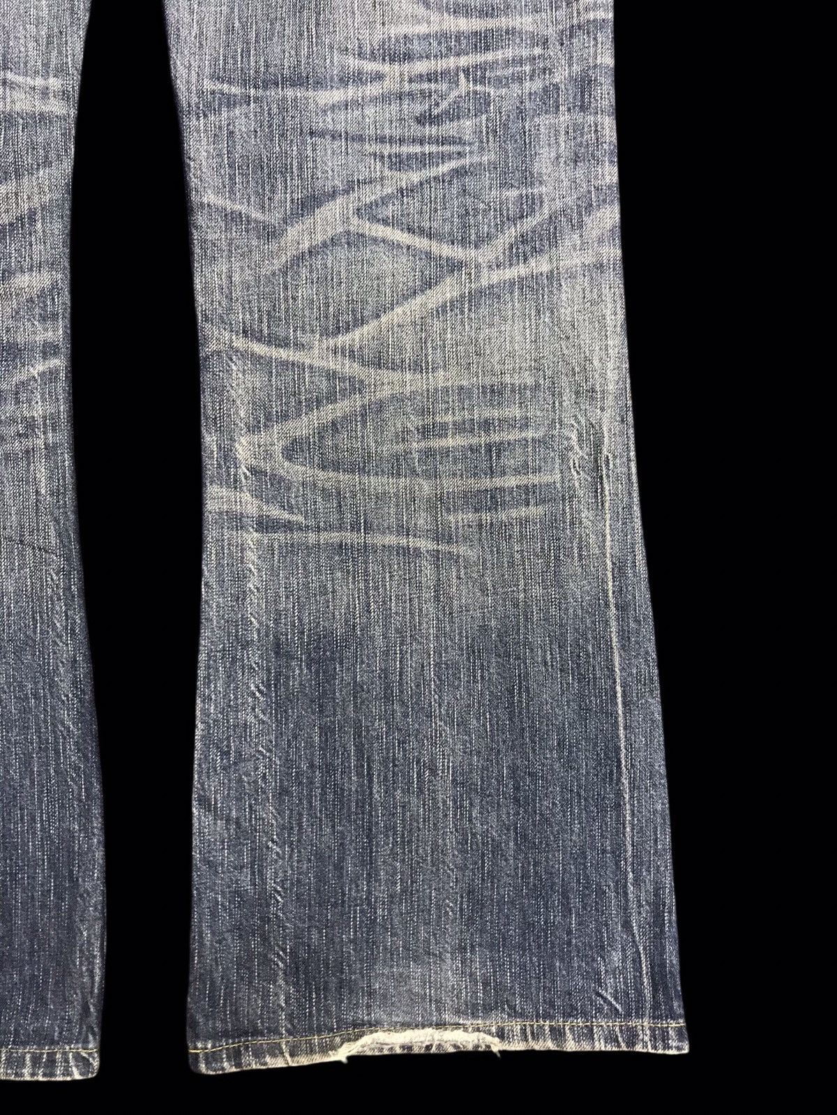 Edwin 💥FLARE💥ARCHIVAL EDWIN 503 SICK FADES FLARE DENIM F416 Size US 35 - 14 Thumbnail