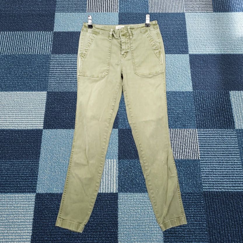 J.Crew J.Crew Pants Womens 26 Green Ankle Mid-Rise Skinny Front Zip Casual Size 26" / US 2 / IT 38 - 1 Thumbnail