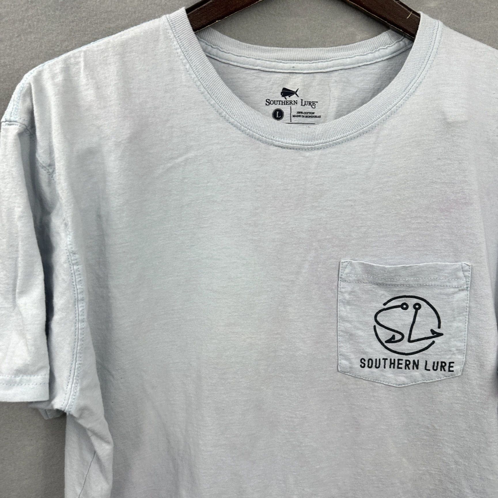 Vintage Southern Lure Mens T-Shirt Small Blue Santa Chillin Christmas Fishing Size US S / EU 44-46 / 1 - 3 Thumbnail