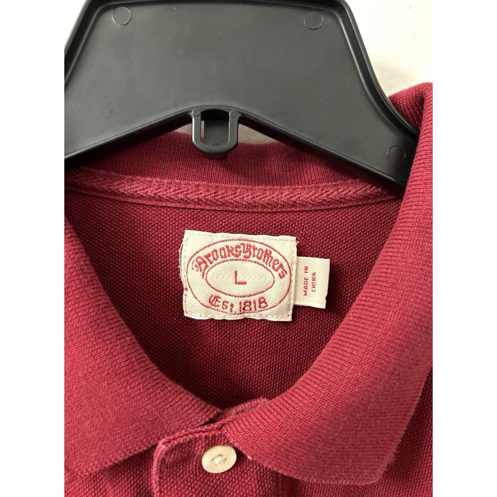Brooks Brothers Brooks Brothers Polo Shirt Mens L Red Embroidered Logo Short Sleeve Shirts Polo Mens Red Logo Size US L / EU 52-54 / 3 - 6 Thumbnail