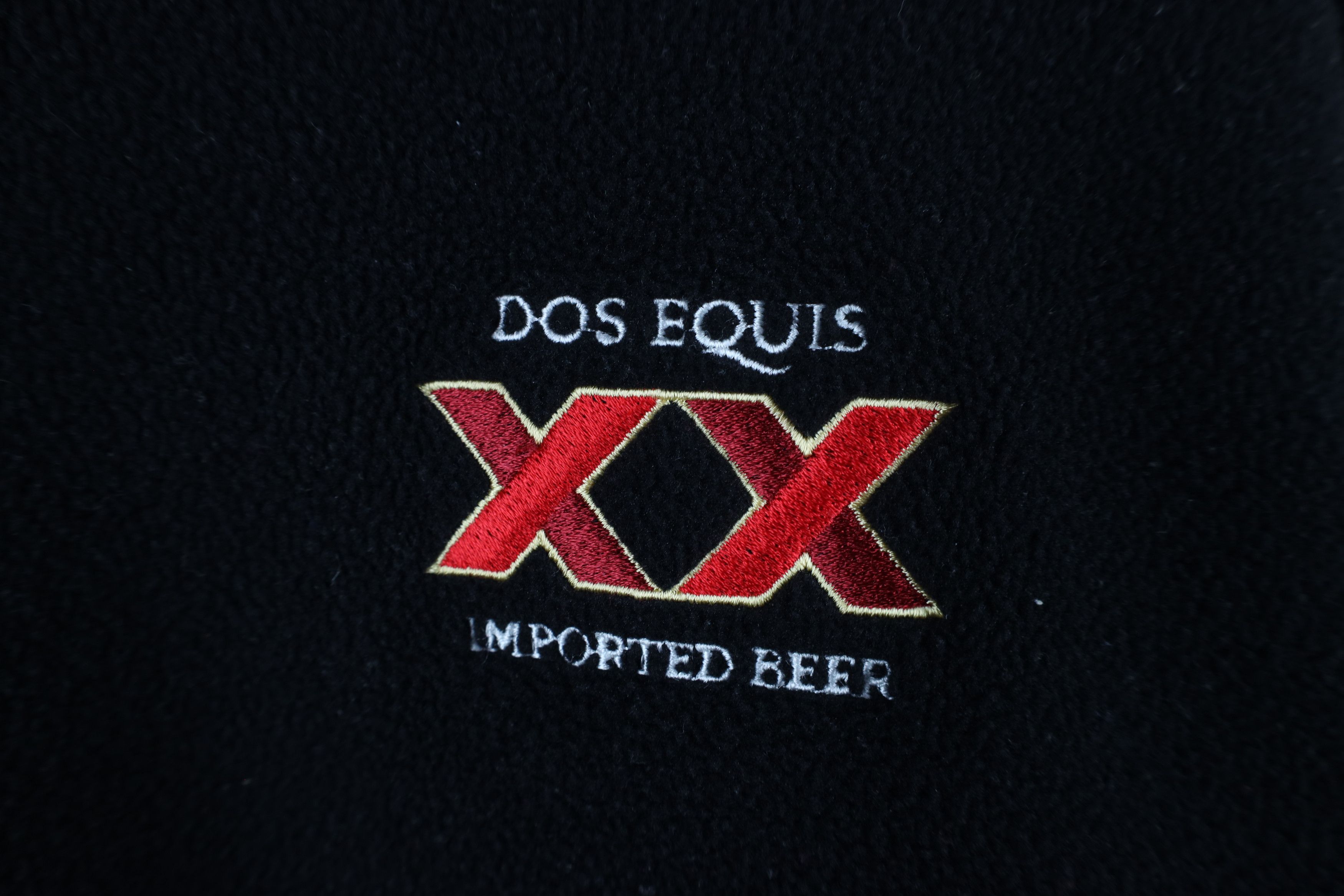 Vintage Vintage 90s Equis Beer Half Zip Fleece Pullover Sweater USA Size US XL / EU 56 / 4 - 5 Thumbnail