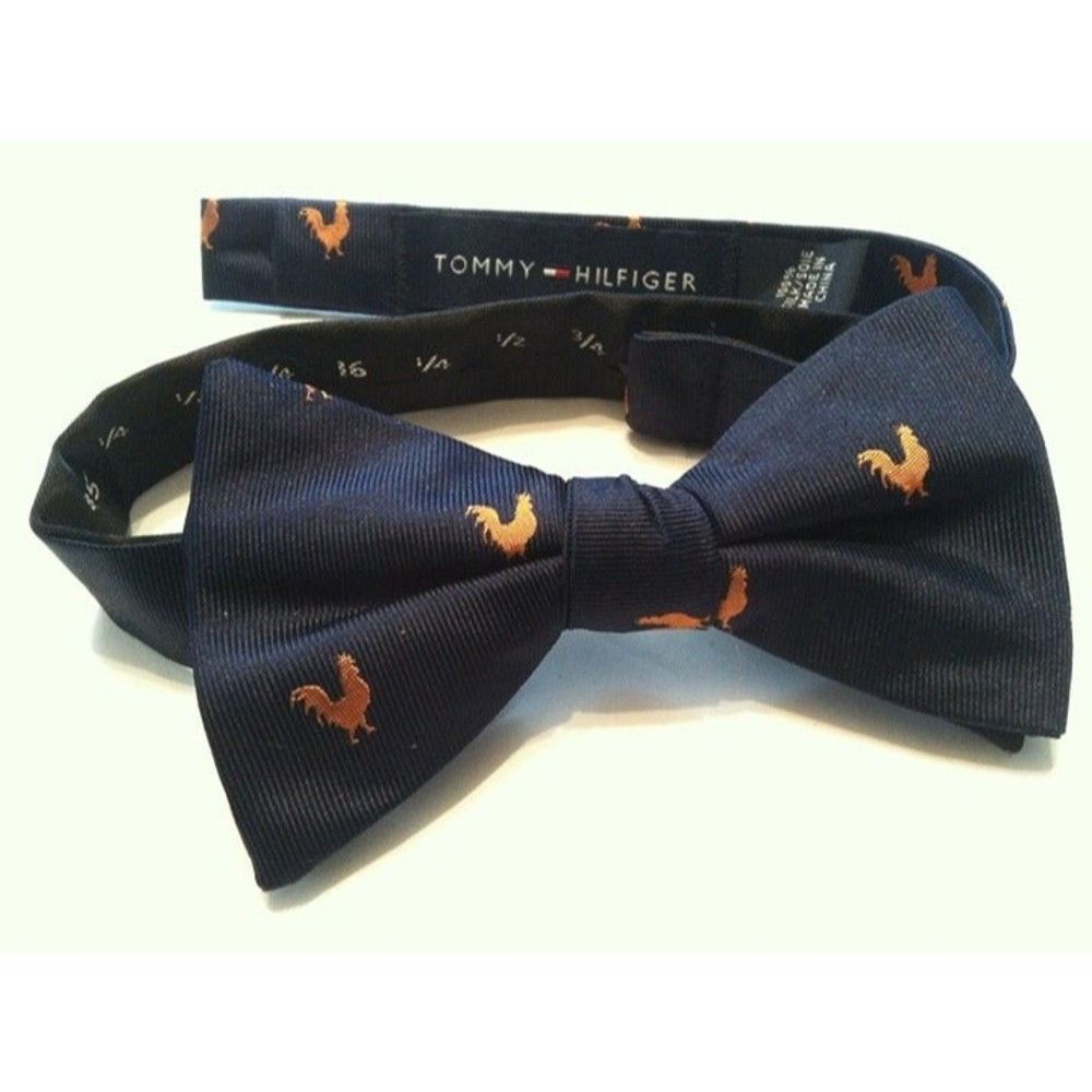 Tommy Hilfiger TOMMY HILFIGER MENS NAVY BOW TIE Size ONE SIZE - 3 Thumbnail