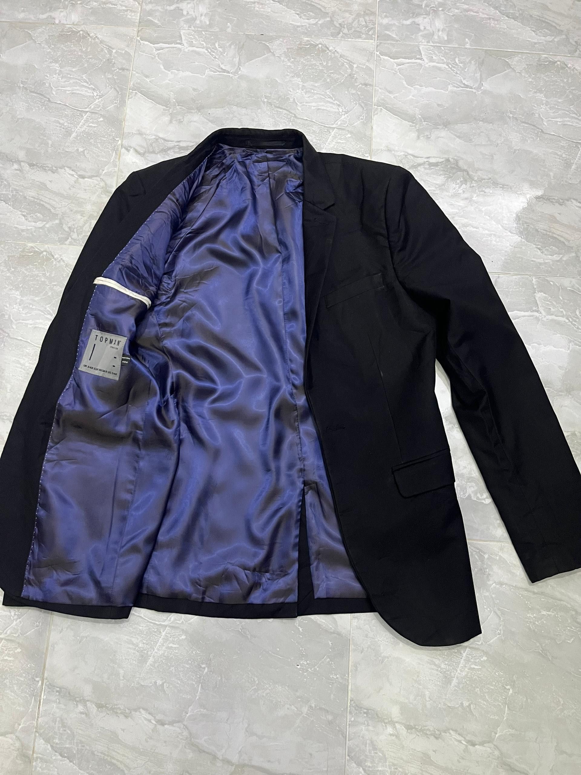 Topman Topman New Black Skinny Blazer 34R + Takeo Kikuchi Tie Size 34R - 15 Thumbnail