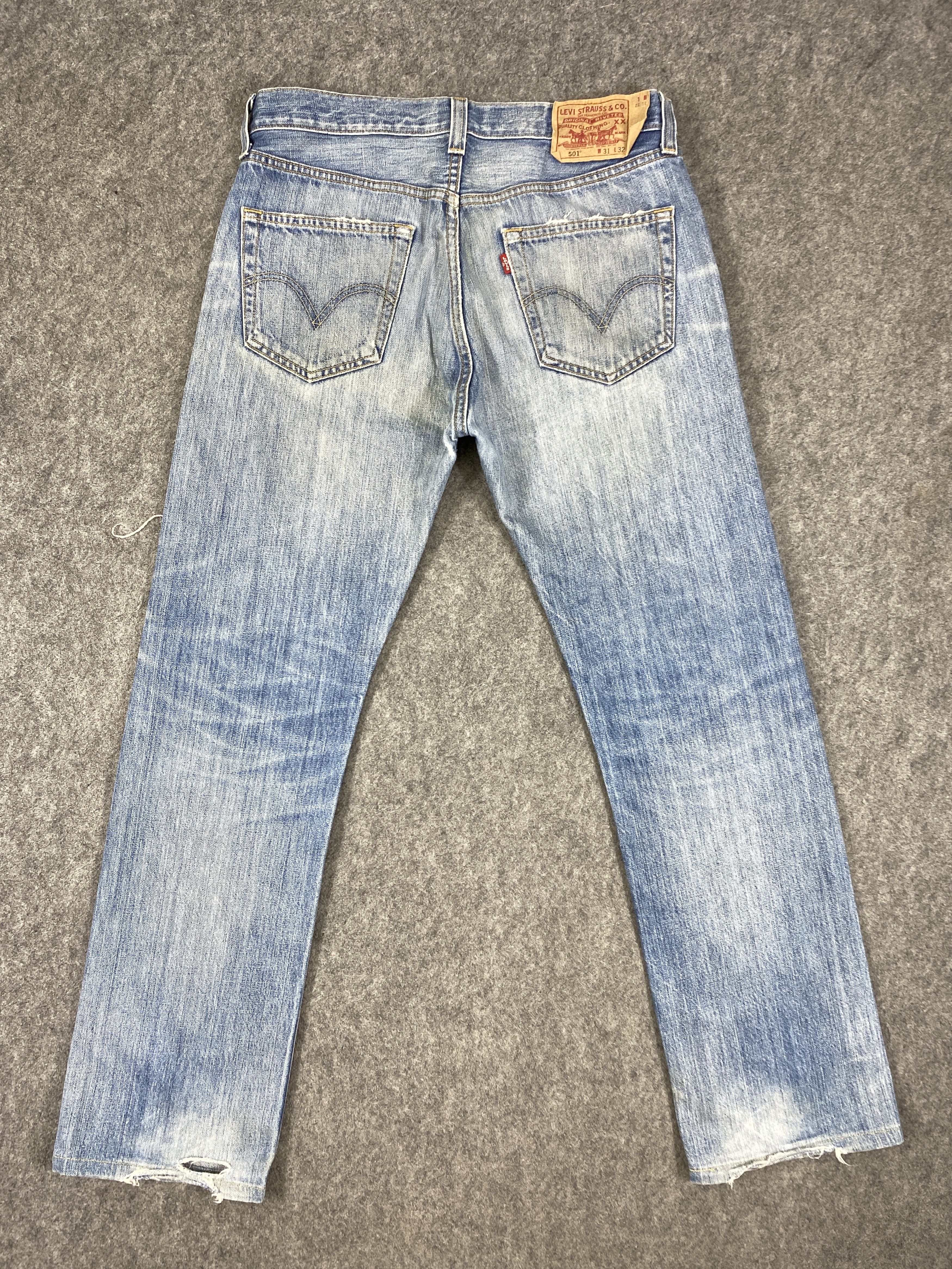 Hysteric Glamour Faded Blue Vintage Levis 501 Jeans 33x30- JN3104 Size US 33 - 2 Thumbnail