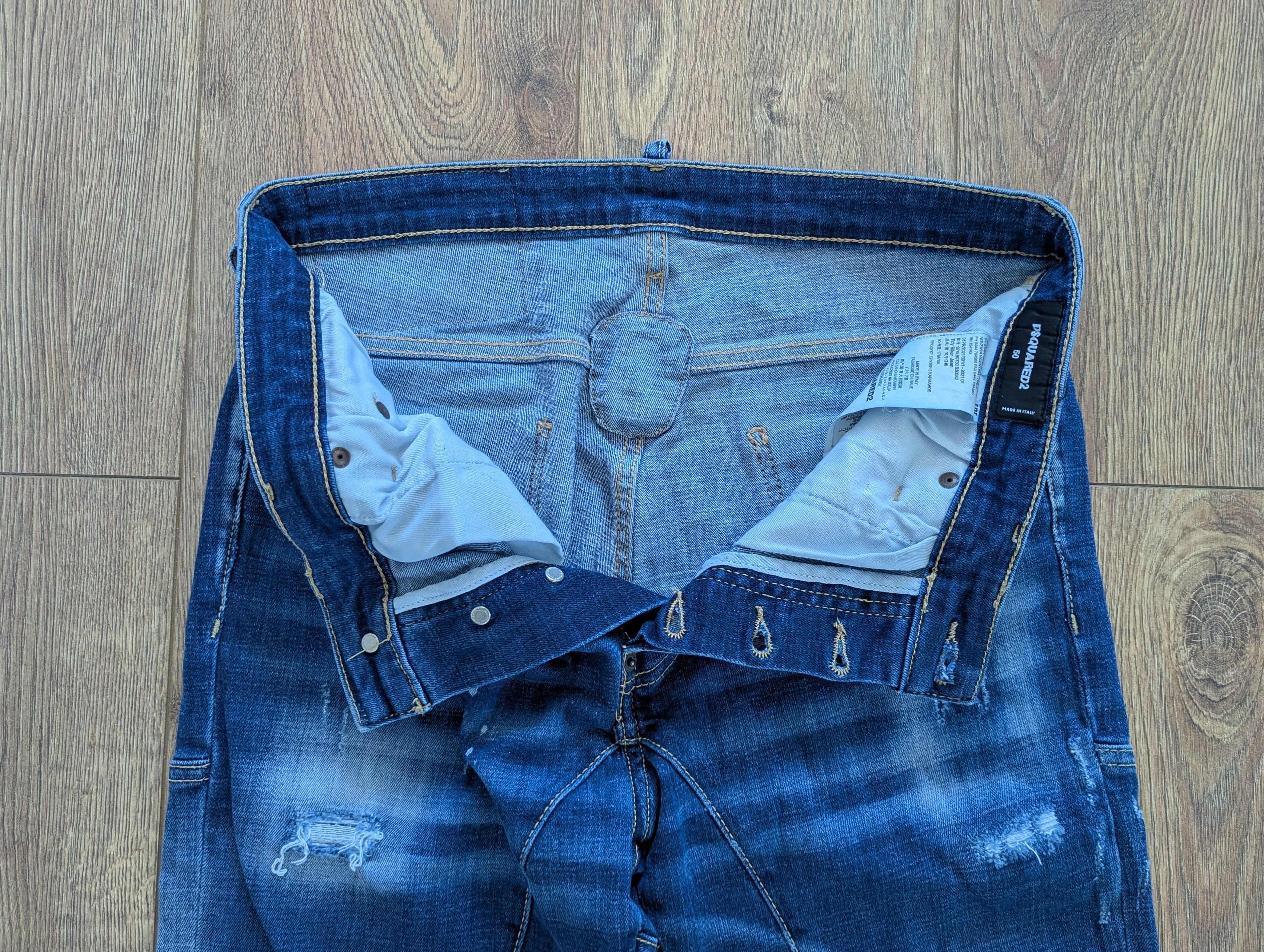 Dsquared2 DSQUARED2 Tidy Biker Jean Dean Caten Denim Pants MadeInItaly Size US 34 / EU 50 - 9 Thumbnail