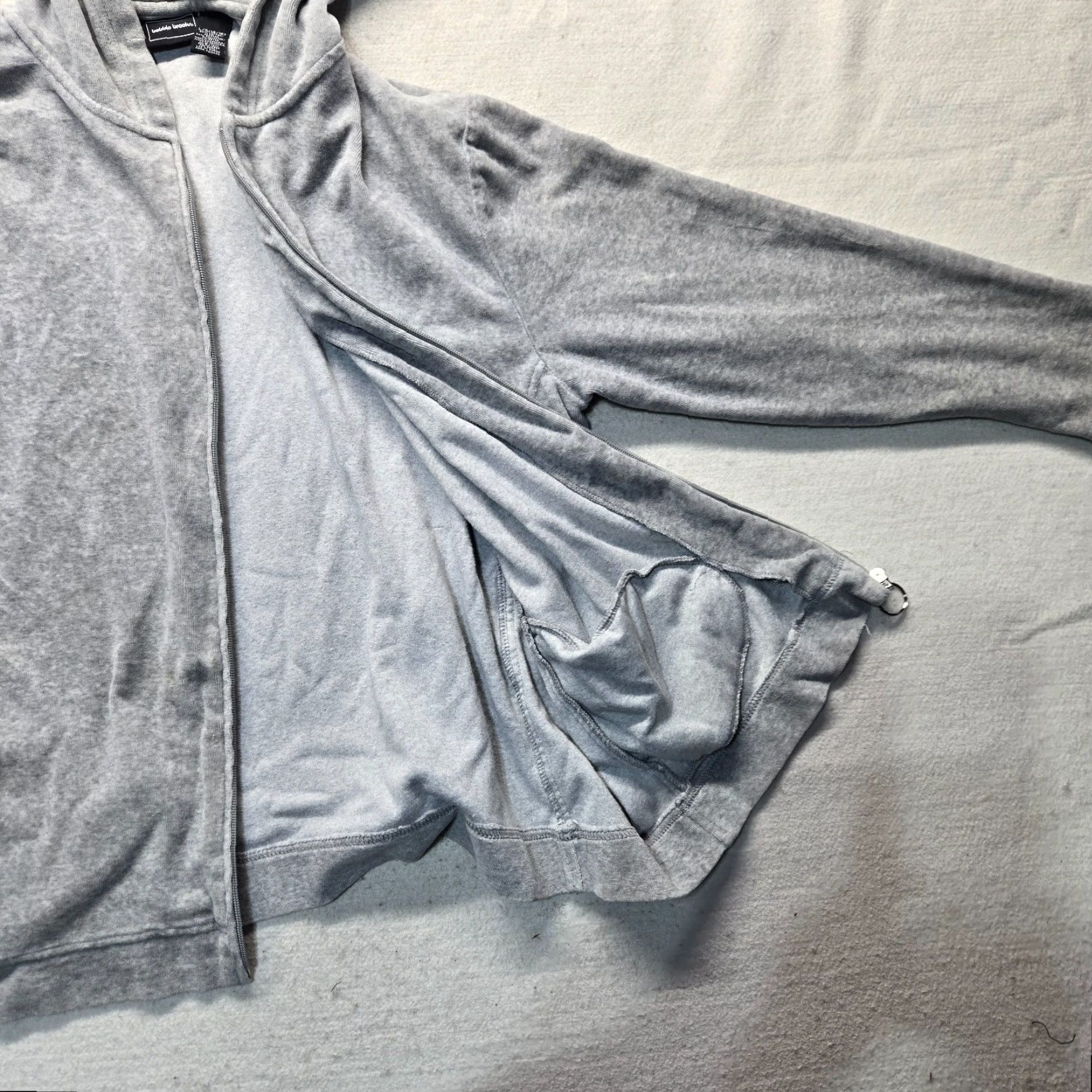 Vintage Bobbie Brooks Gray Hoodie Women's Size L Large Sweater Pullover Casual - Adult Size L / US 10 / IT 46 - 4 Thumbnail