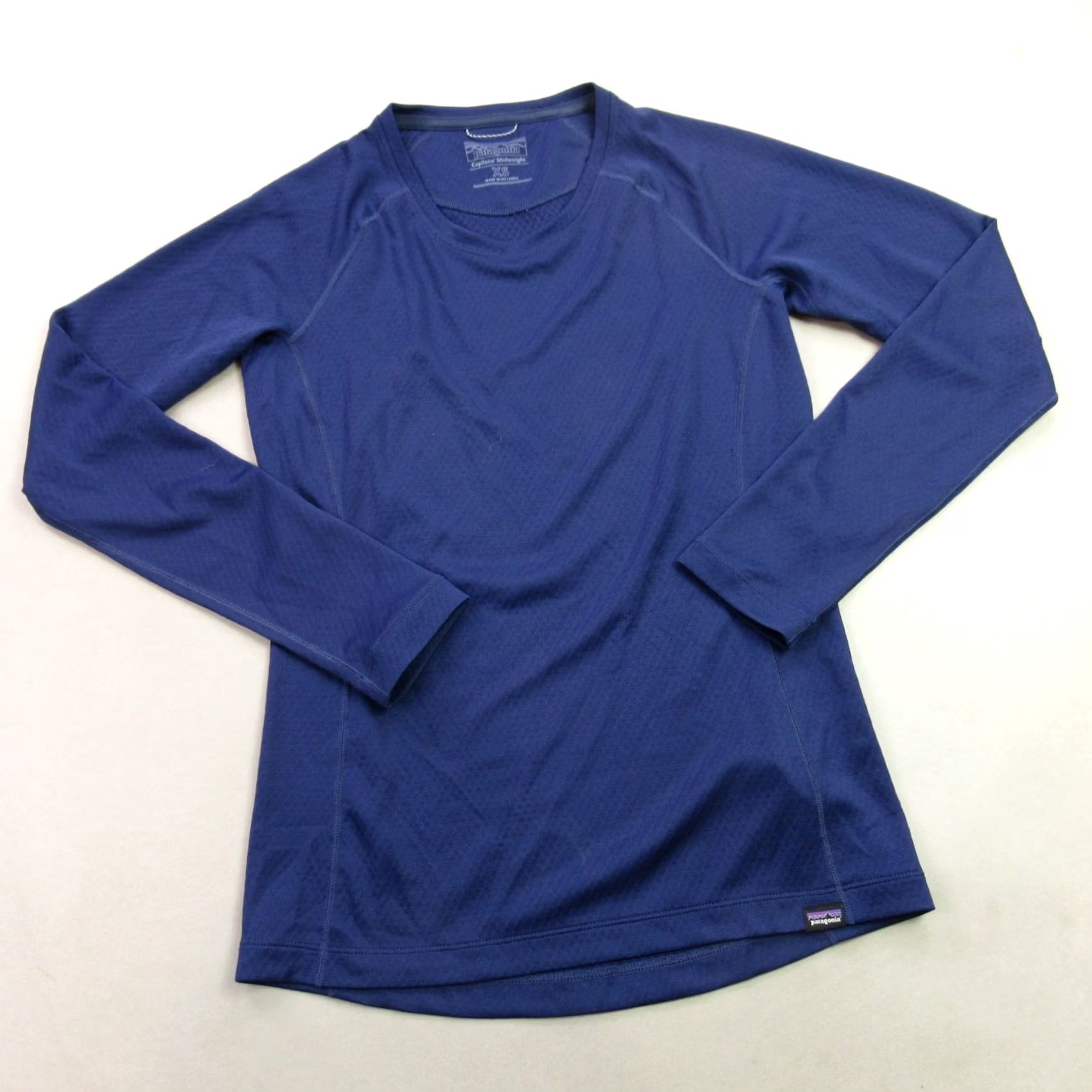 Patagonia Patagonia Shirt Womens XS Long Sleeve Crew Neck Pullover Capilene Blue Capilene Logo Size XS / US 0-2 / IT 36-38 - 2 Thumbnail