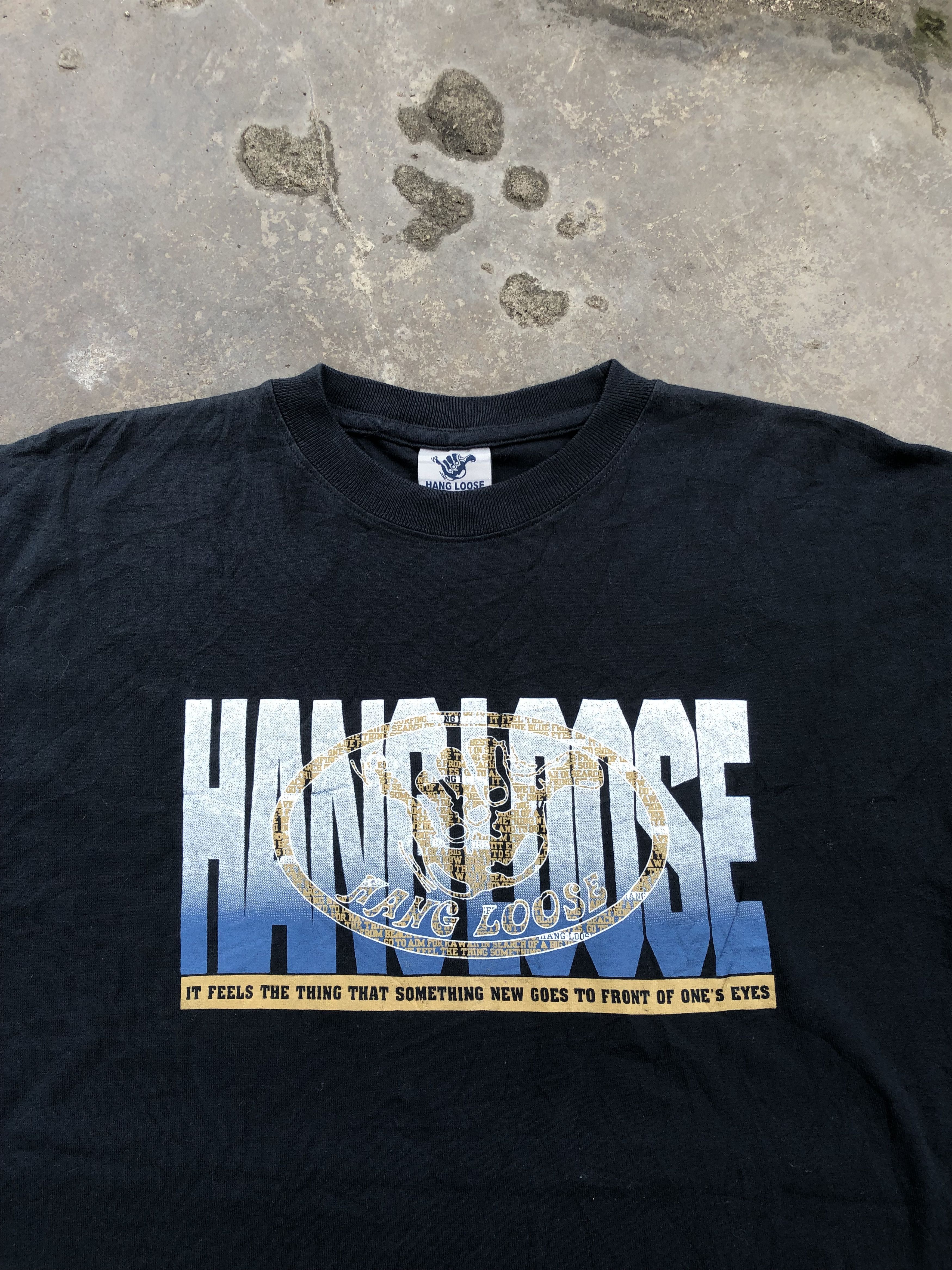 Vintage Vintage 90s Hang Loose Hawaii Surfing Graphic Tee Size US L / EU 52-54 / 3 - 3 Thumbnail