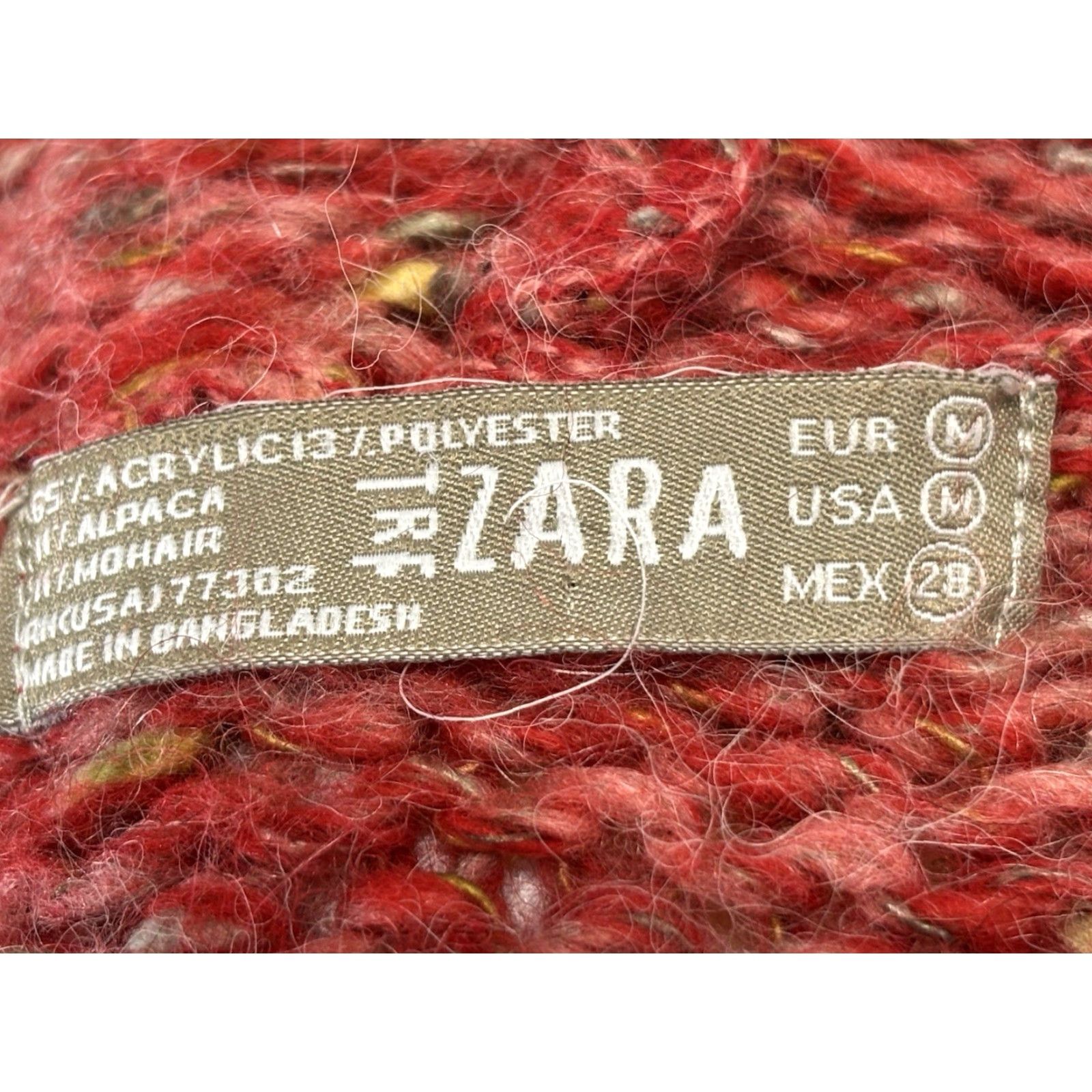 Zara VINTAGE Zara Knit Sweater Vest Hooded Women's Medium Red/Orange Cropped Alpaca Toggle Buttons Casual Knit Vest Women M Size M / US 6-8 / IT 42-44 - 7 Thumbnail