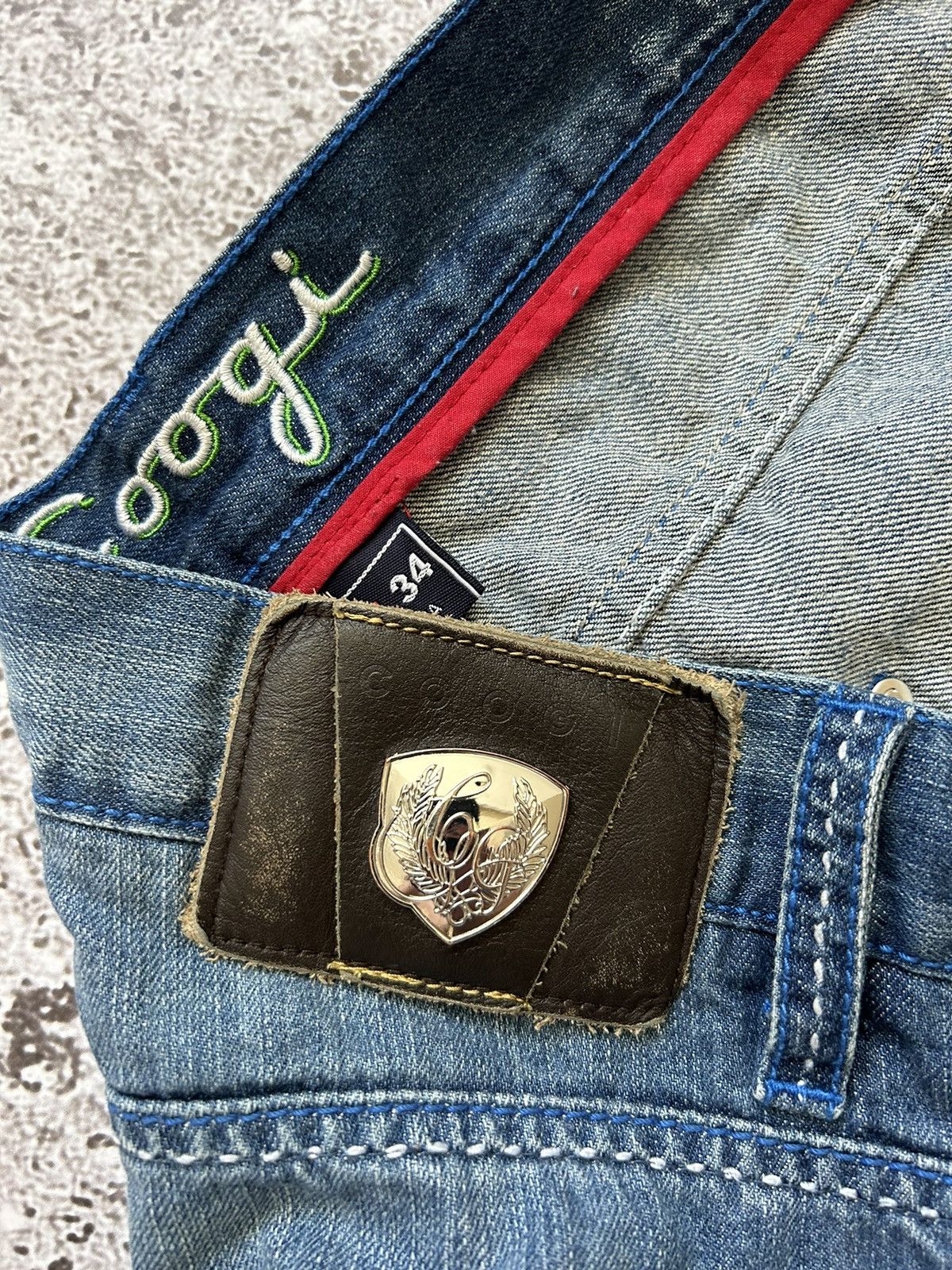 Coogi × JNCO × Vintage Crazy Vintage Y2K Coogi embroidered logo baggy jeans hype Size US 40 / EU 56 - 19 Thumbnail