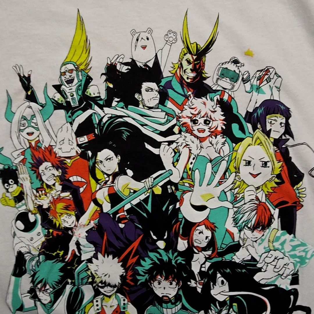 Other My Hero Academia Shirt White XXL Anime Graphic Character Tee Size US L / EU 52-54 / 3 - 4 Thumbnail