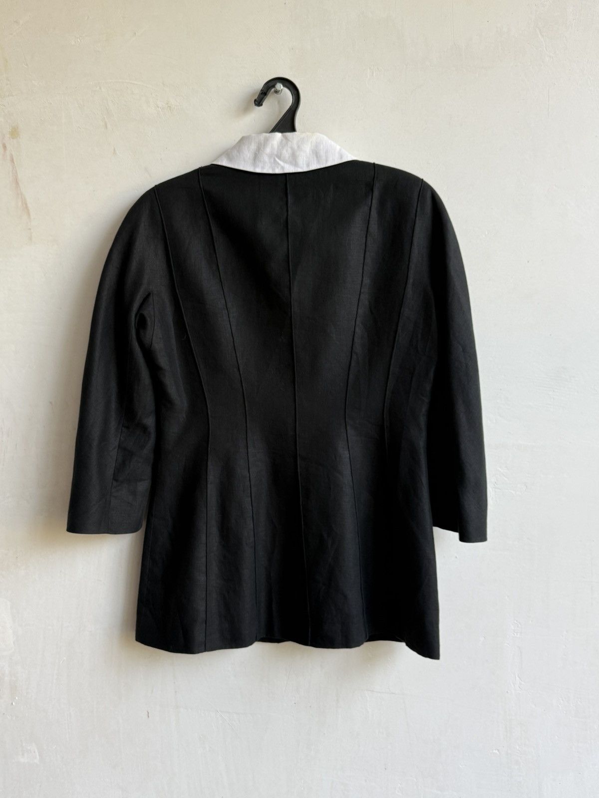Fendi Vintage Fendi Black Buttons up linen blazer Size M / US 6-8 / IT 42-44 - 9 Thumbnail