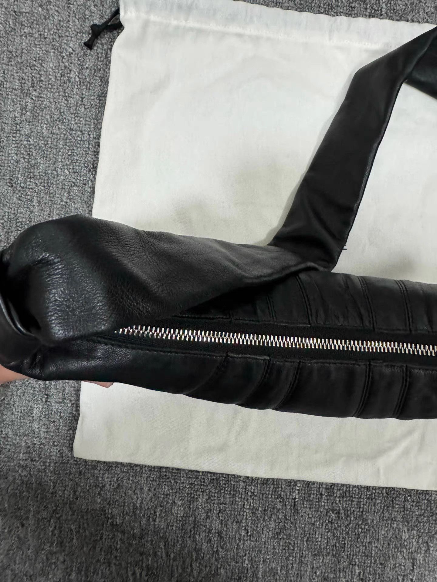 Lemaire Lemaire small black lambskin Croissant bag Size ONE SIZE - 5 Thumbnail